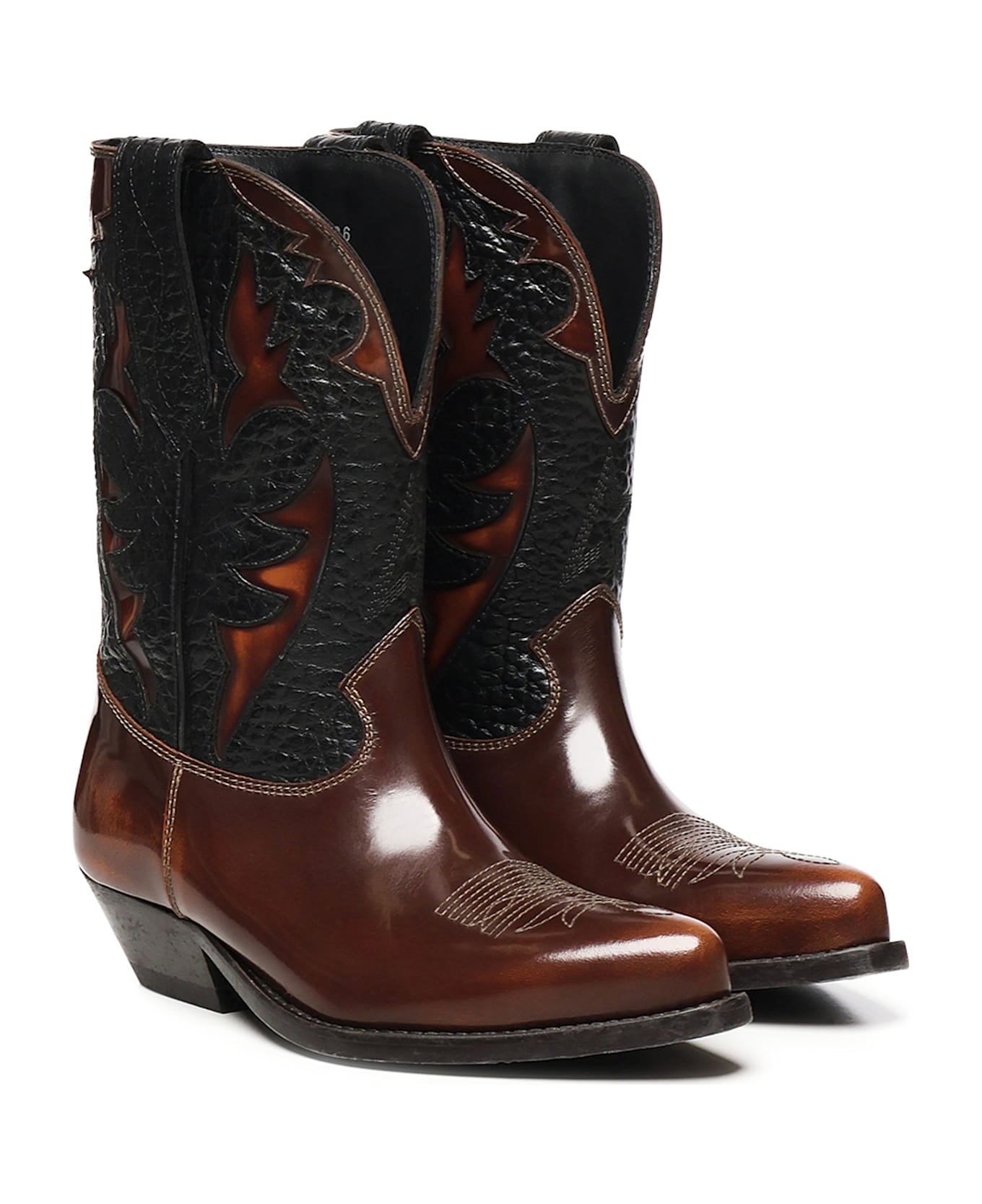Golden Goose Wish Star Boots - Brown/black