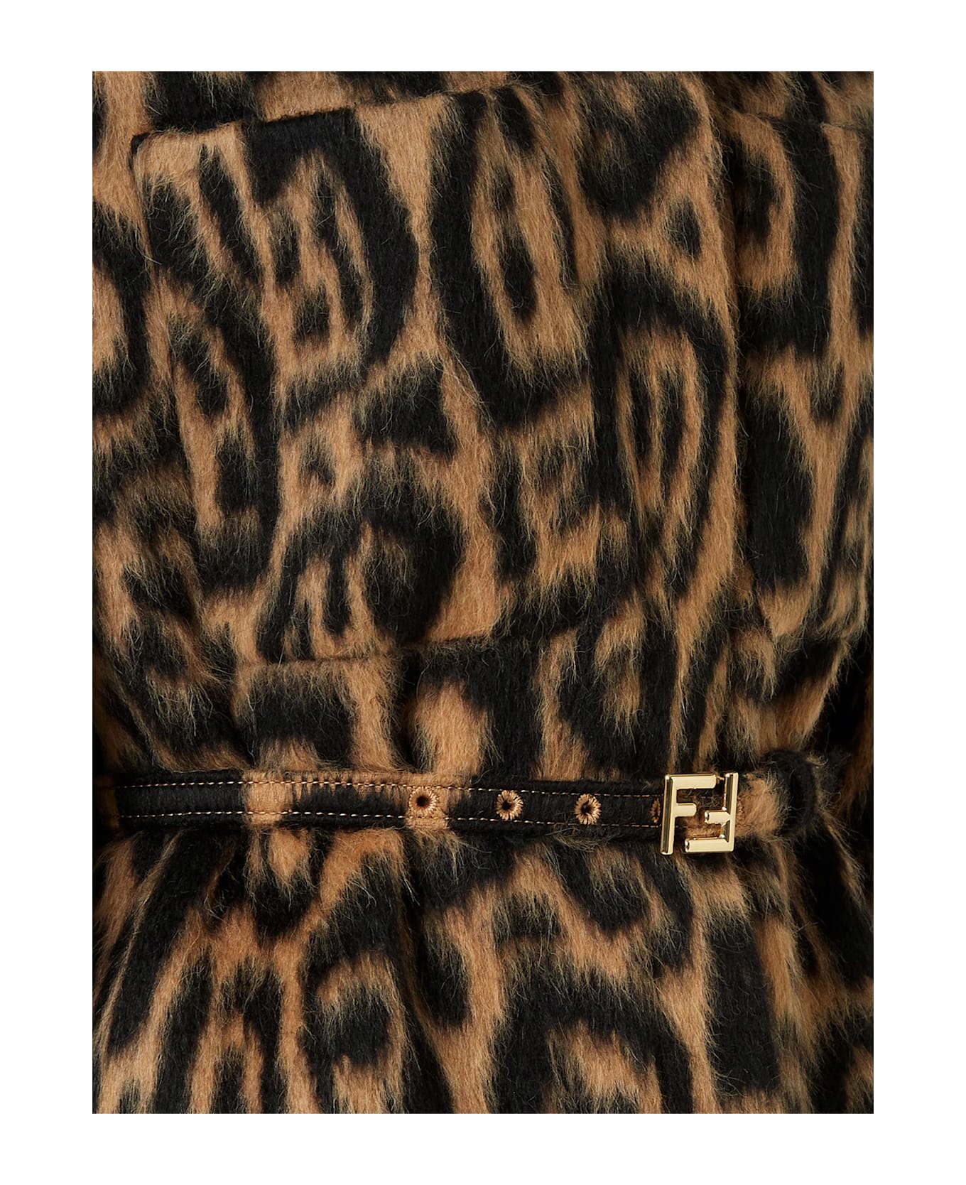 Fendi Leo Wool Go-to Jacket - ANIMALIER