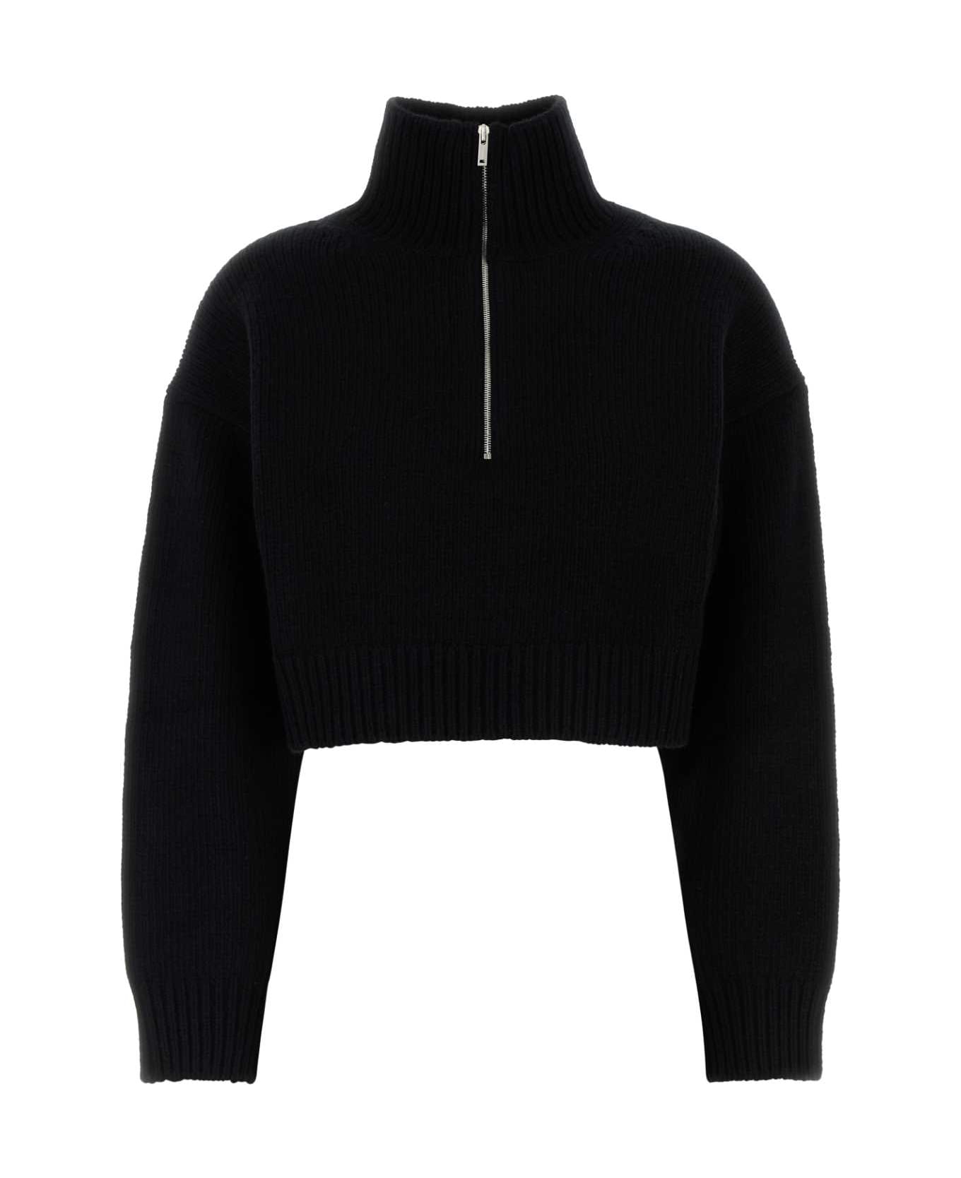 Nanushka Black Wool Blend Sonore Sweater - BLACK