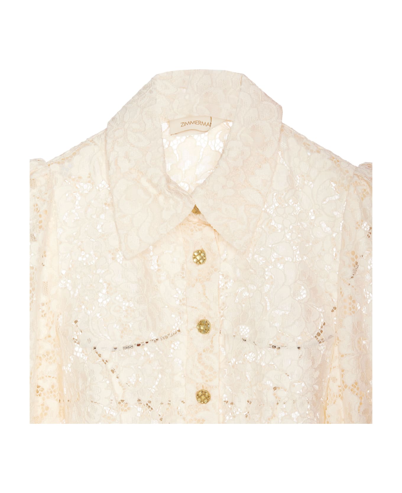 Zimmermann Matchmaker Laces Shirt - White ブラウス