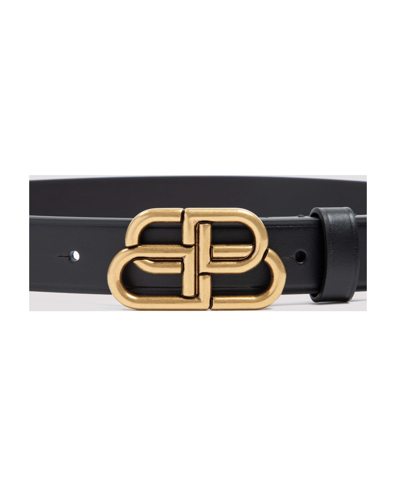 Balenciaga Bb Thin Belt - Black