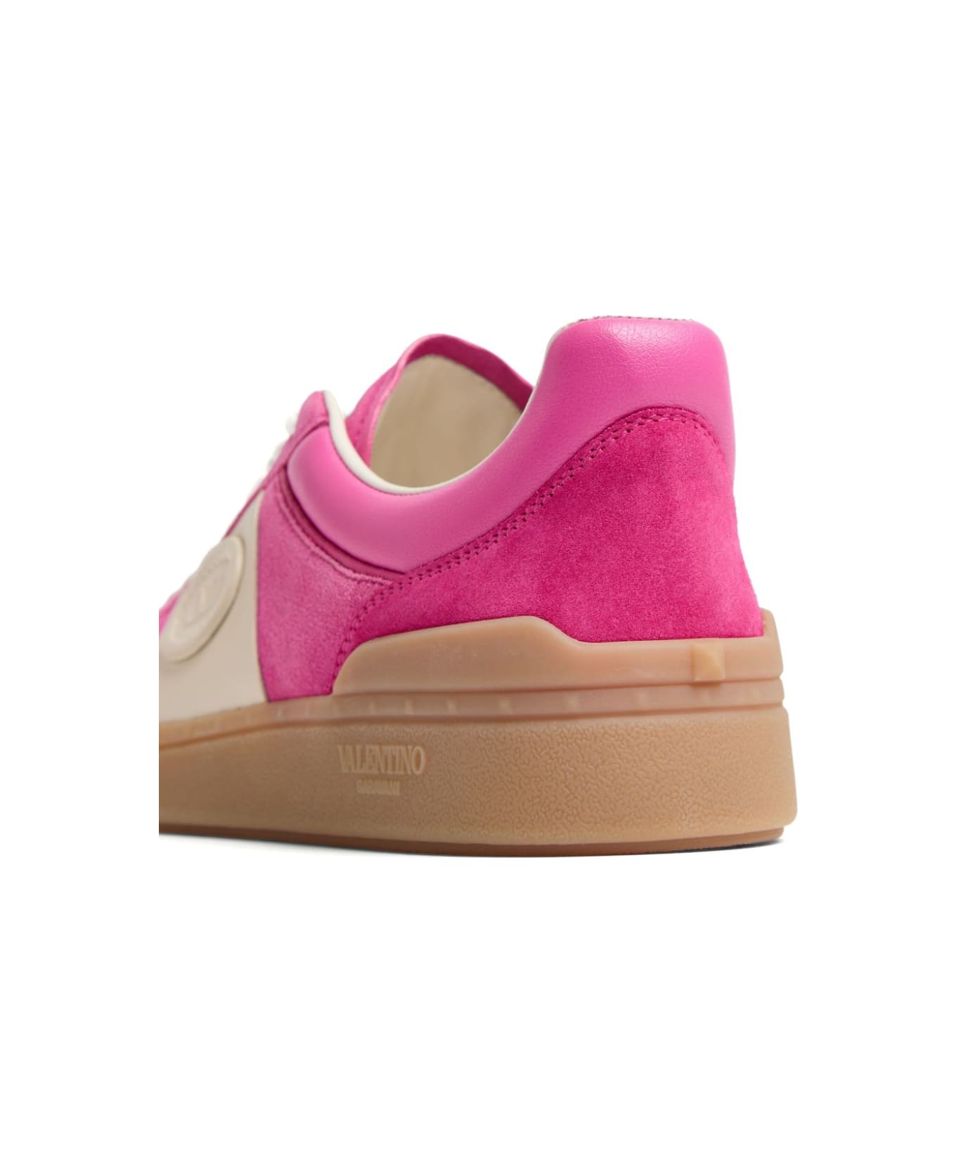 Valentino Garavani Upvillage Leather Sneakers - Fuchsia