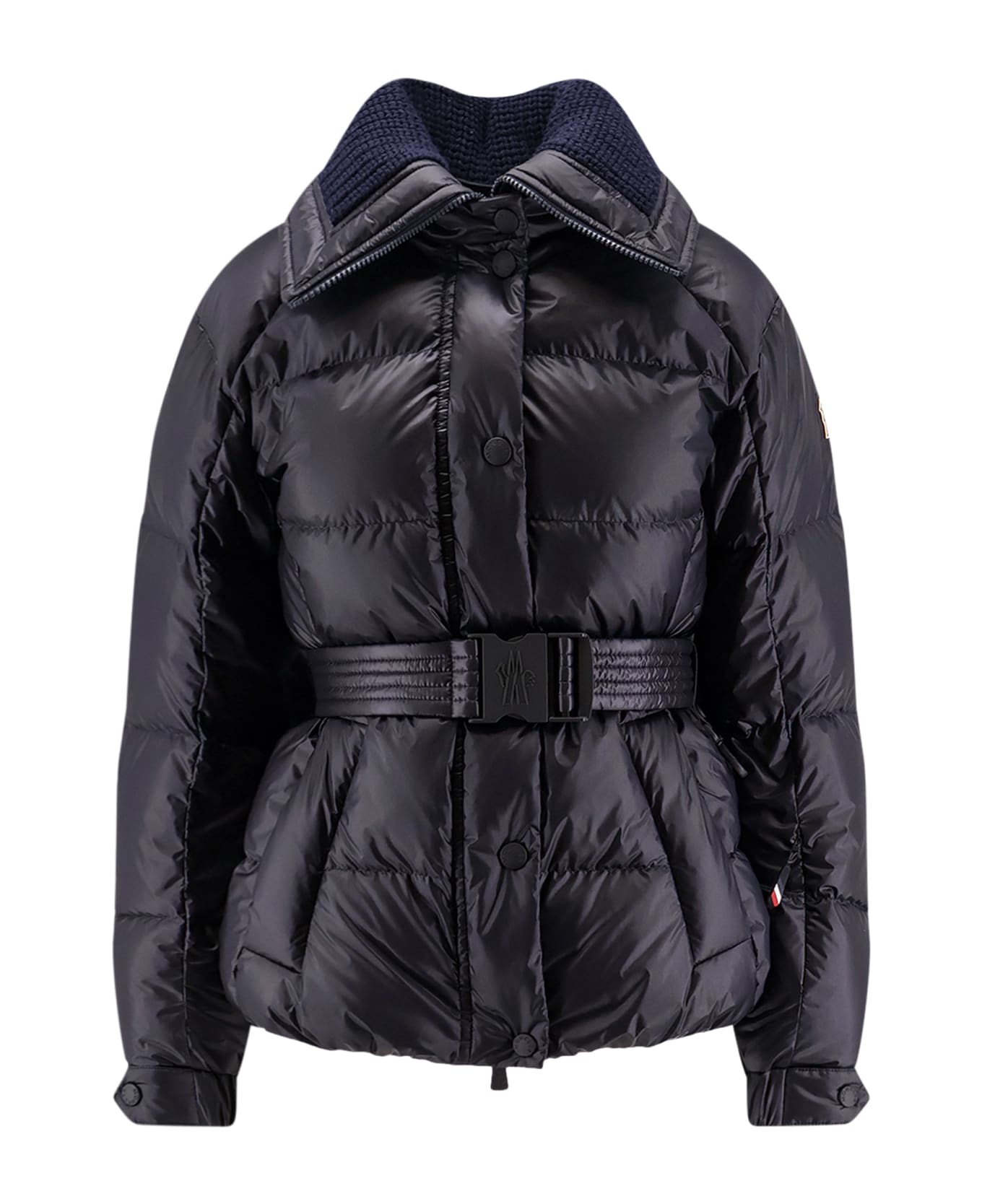 Moncler Grenoble Bataillouse Down Jacket With Belt - Blue