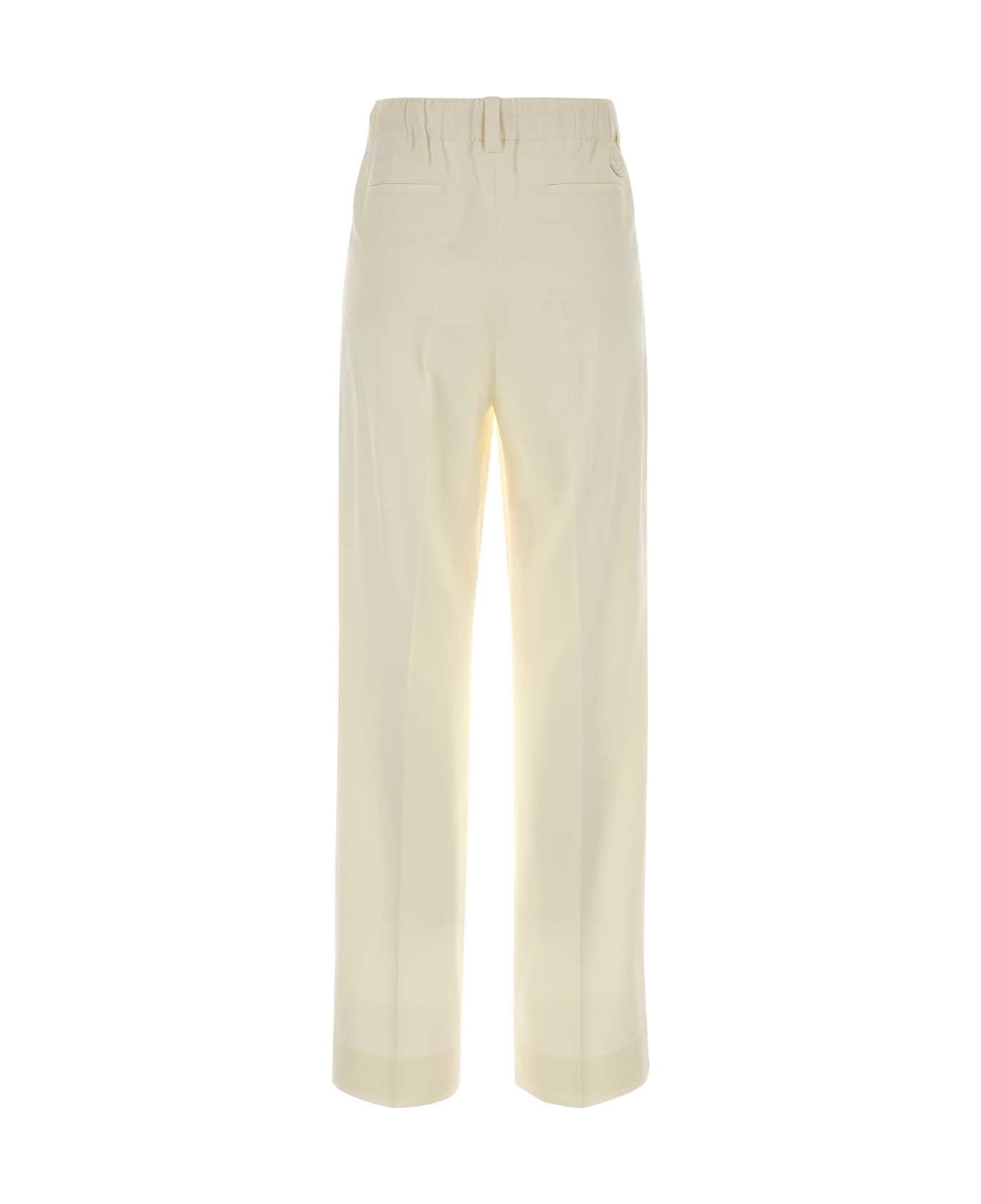 Moncler Cream Wool Pant - 050 ボトムス