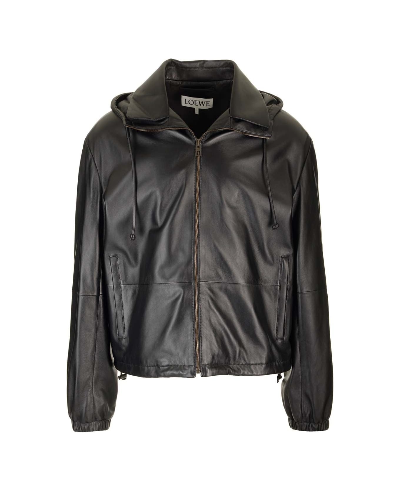 Loewe Logo Hooded Jacket - Black