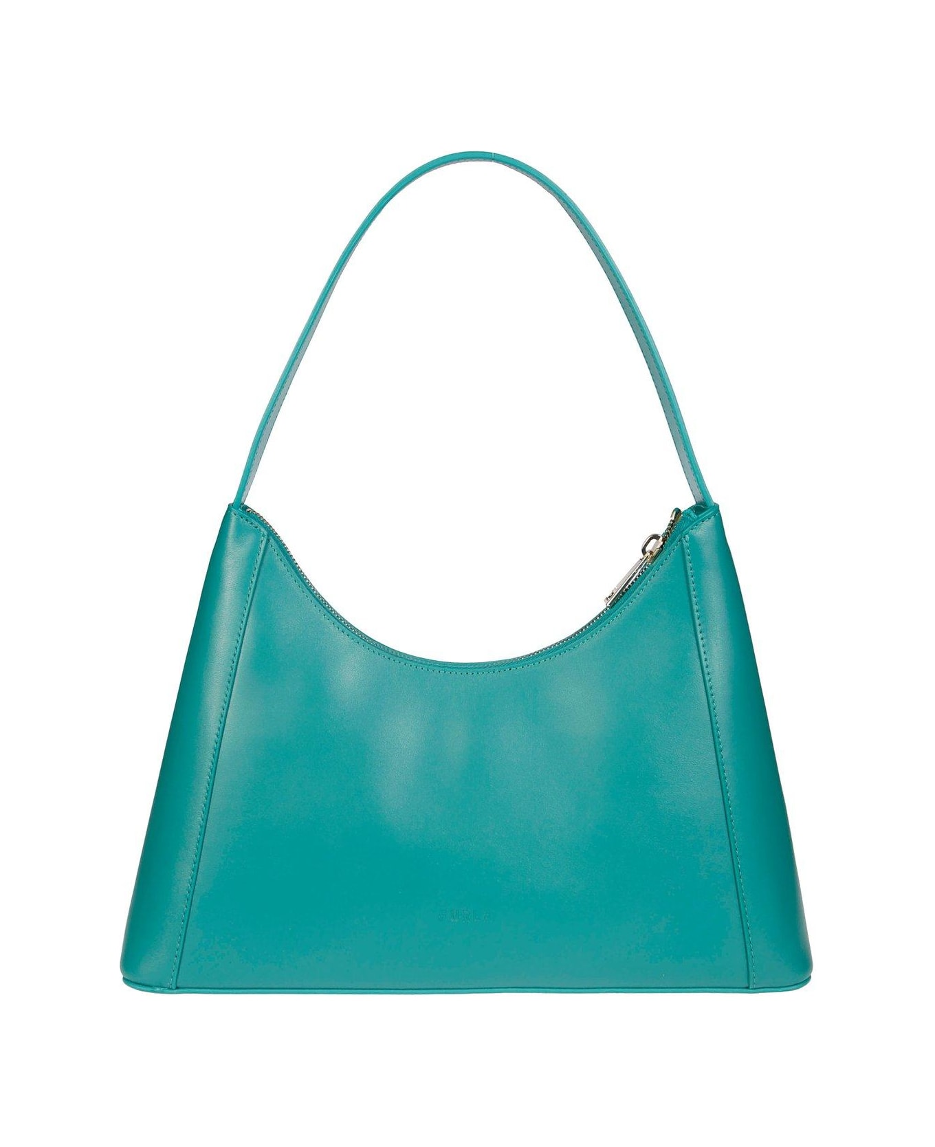 Furla Diamante Logo Plaque Shoulder Bag - Verde