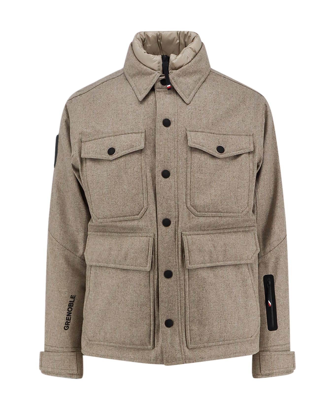 Moncler Grenoble Antuco Virgin Wool Jacket - Beige