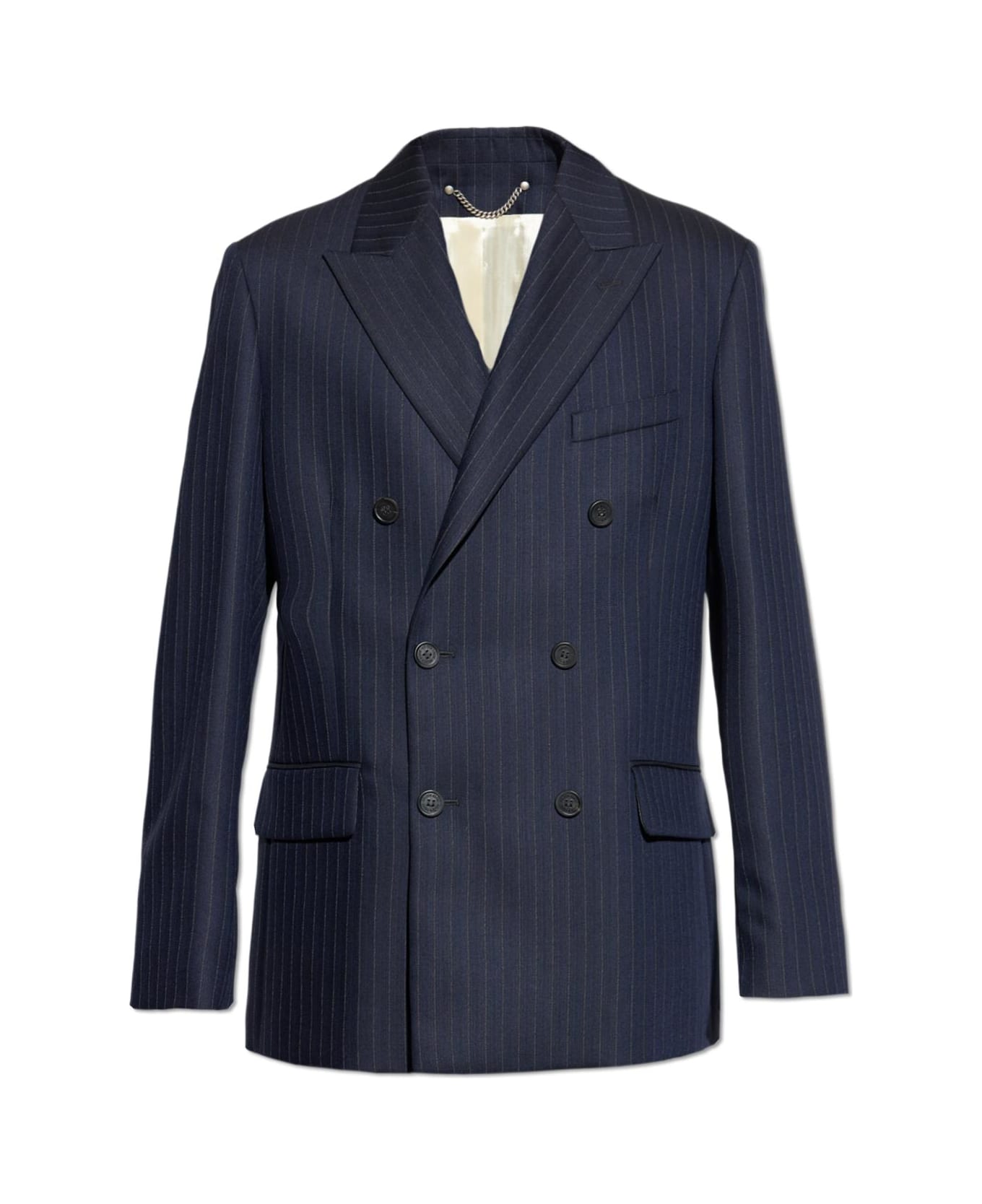 Golden Goose Pinstripe Blazer - Navy
