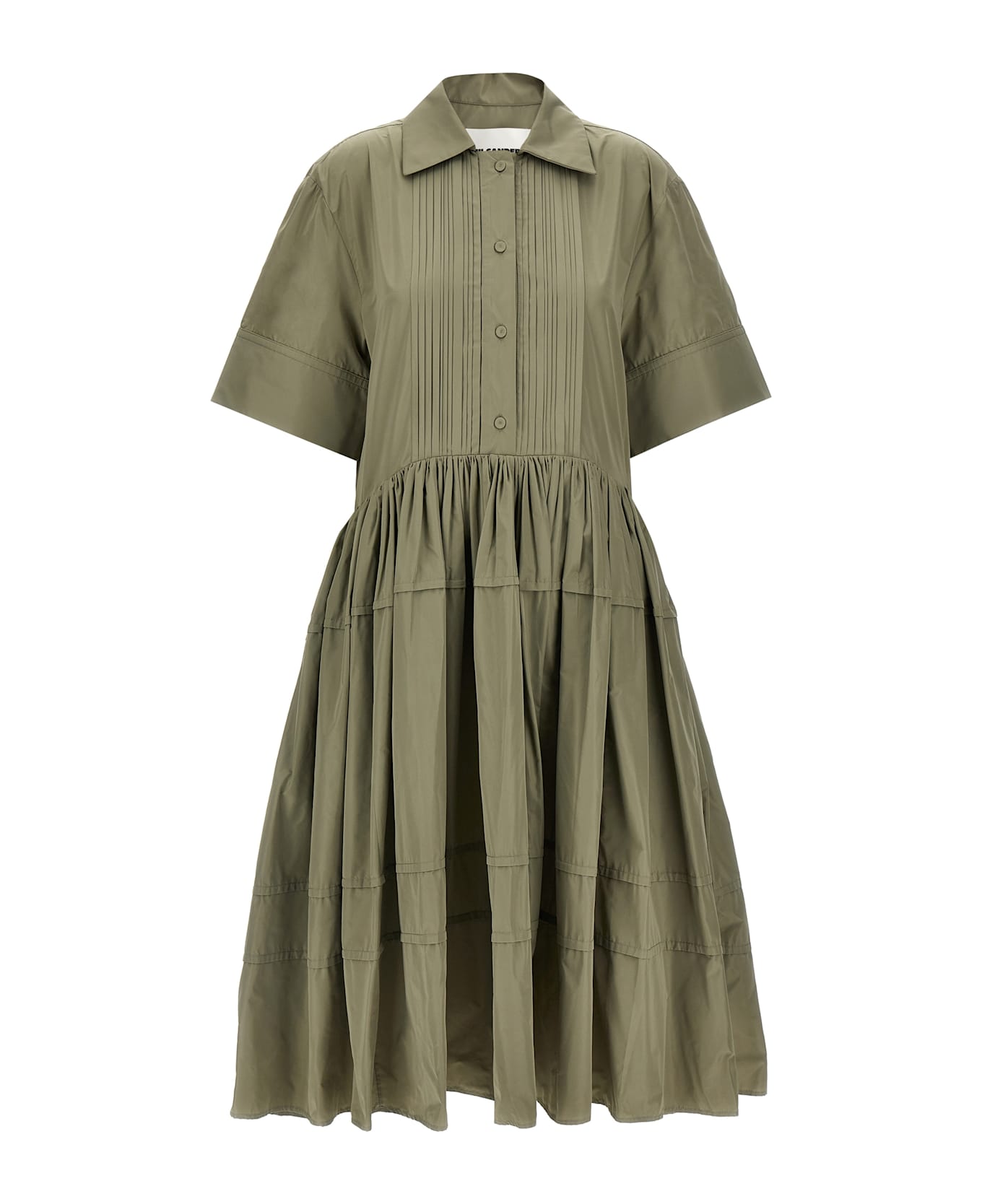 Jil Sander Midi Dress - Green ワンピース＆ドレス