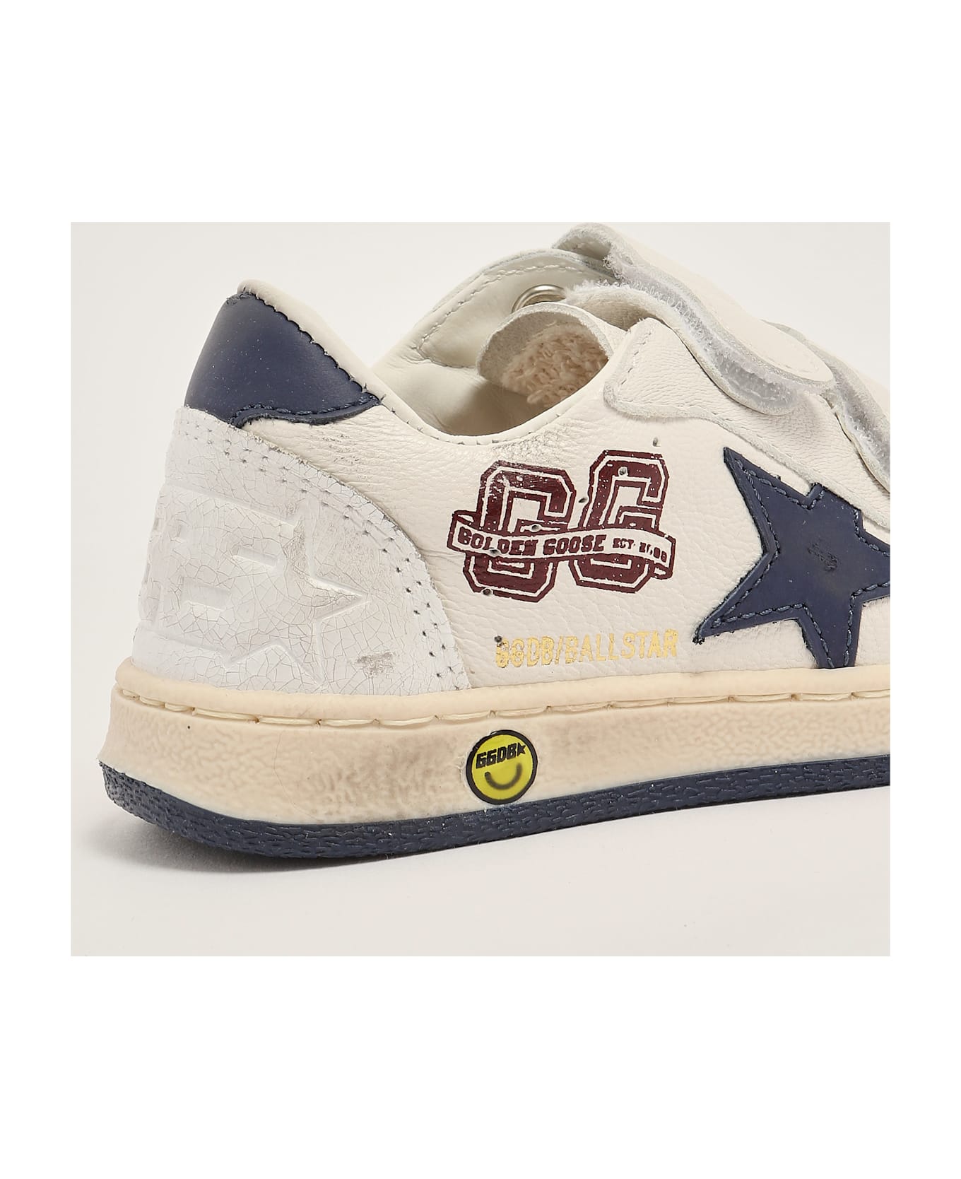 Golden Goose Ballstar Strap Sneaker - BIANCO-BLU
