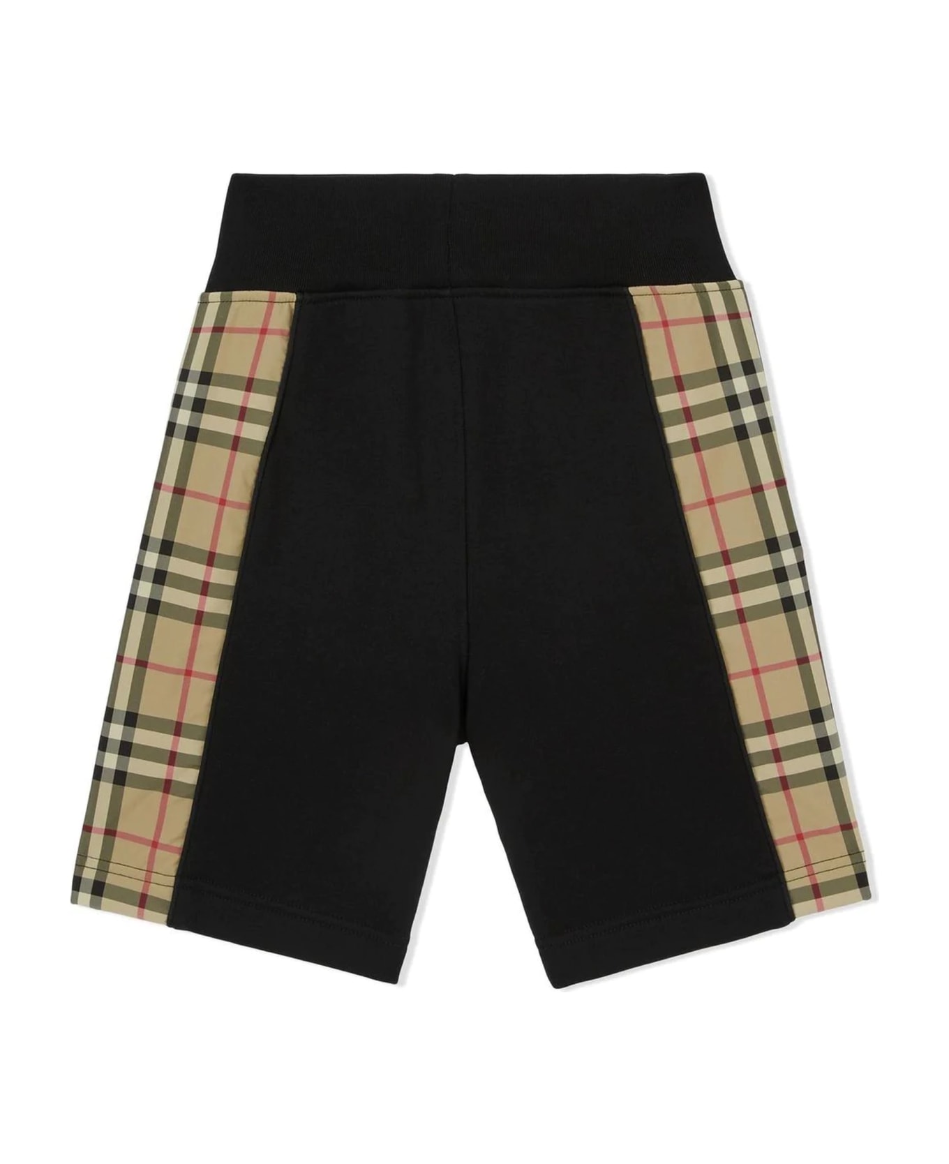 Burberry Black Cotton Shorts - BLACK