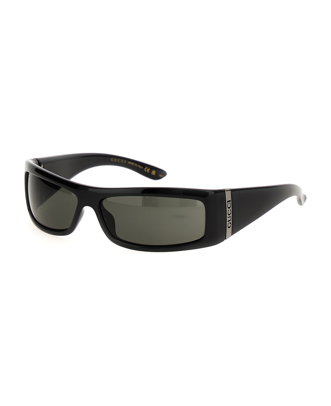 Gucci Rectangular Logo Sunglasses - Black サングラス
