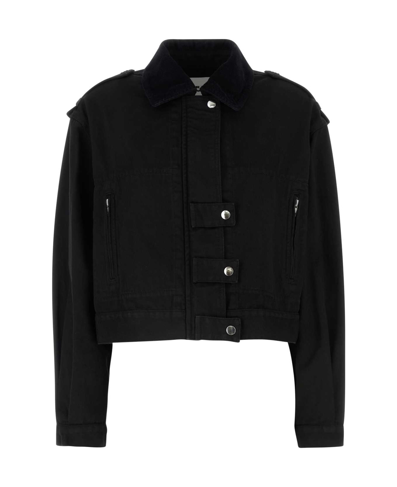 Marant Étoile Black Denim Julie Jacket - MIDNIGHT