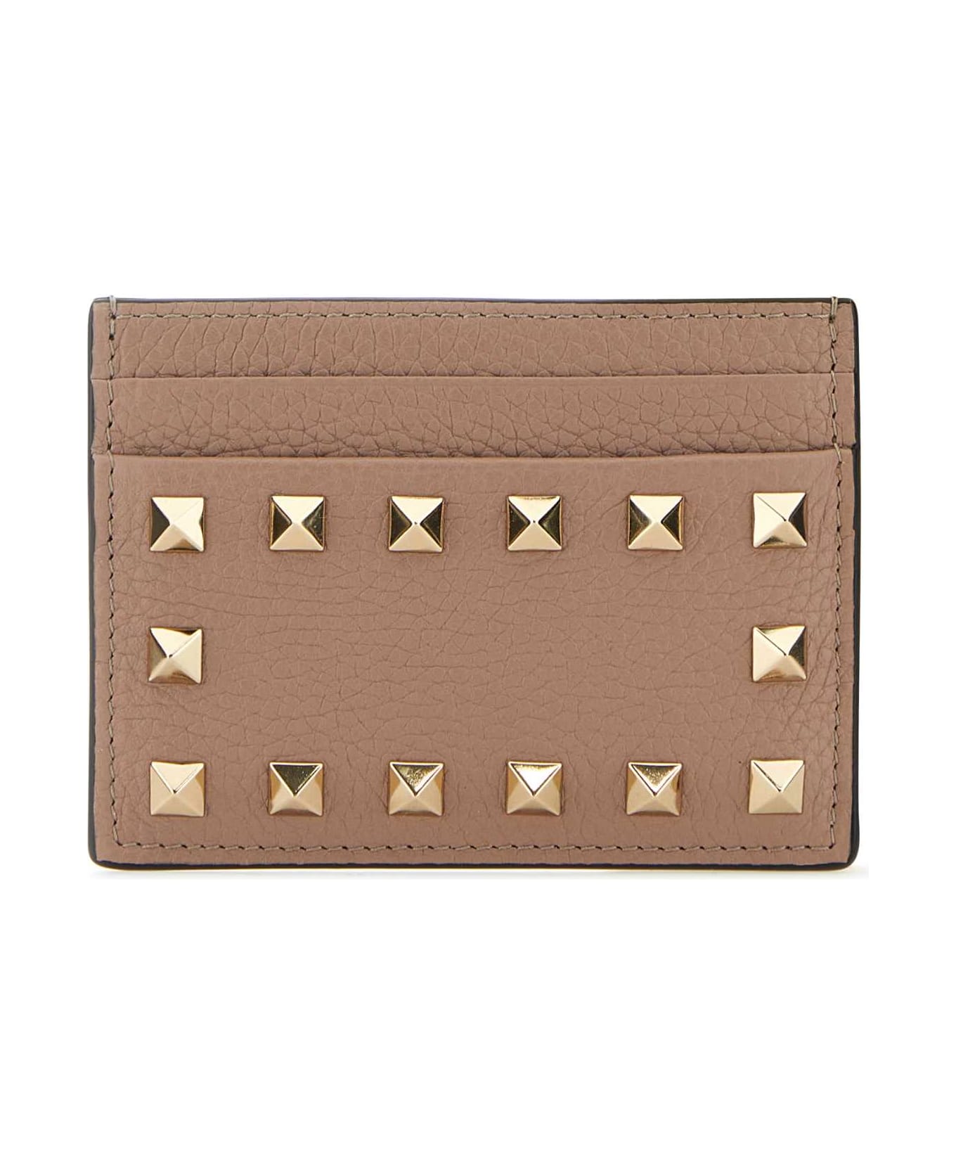 Valentino Garavani Rockstud Card Holder - POUDRE