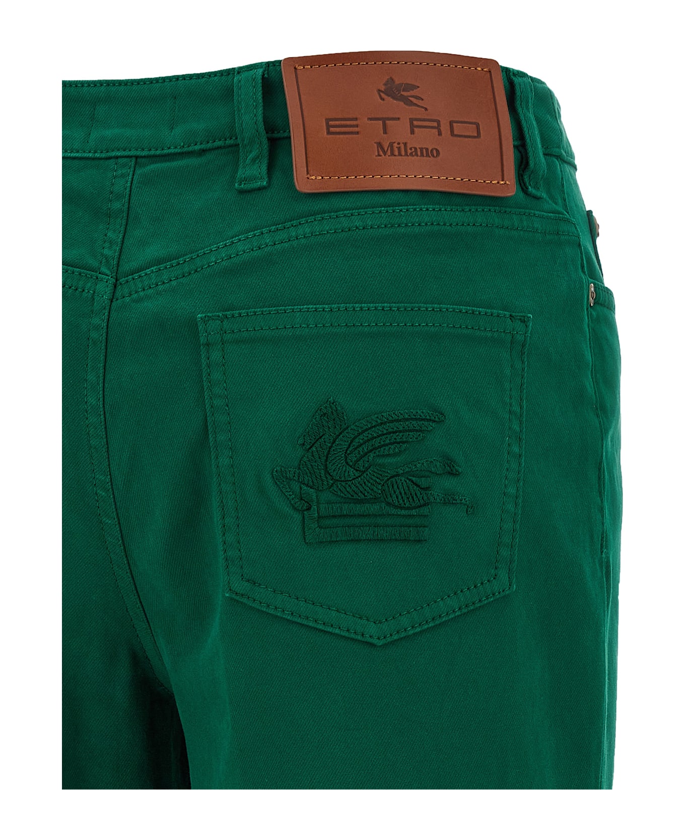 Etro Cotton Trousers - Green