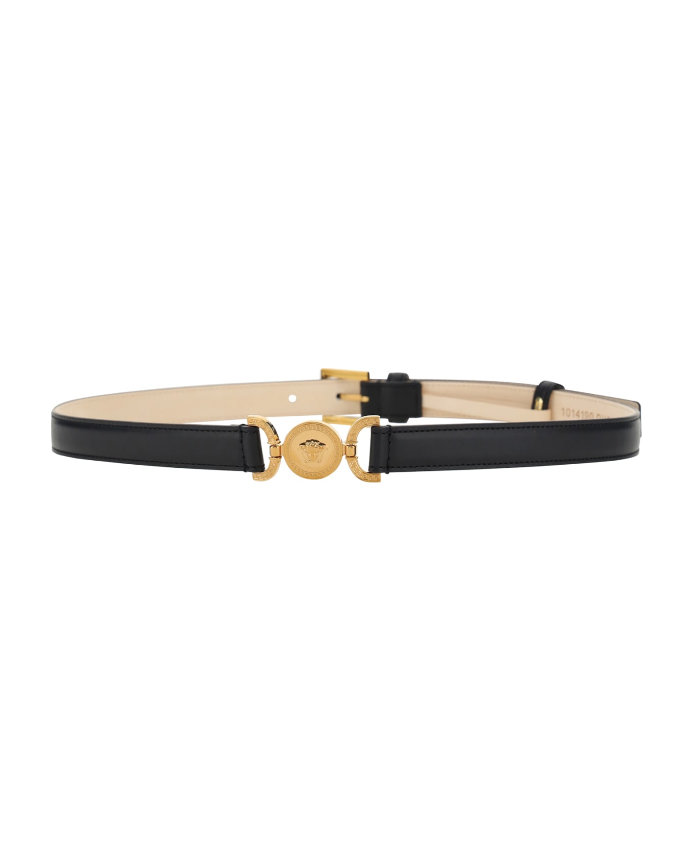 Versace 'medusa '95' Belt - Black-versace Gold