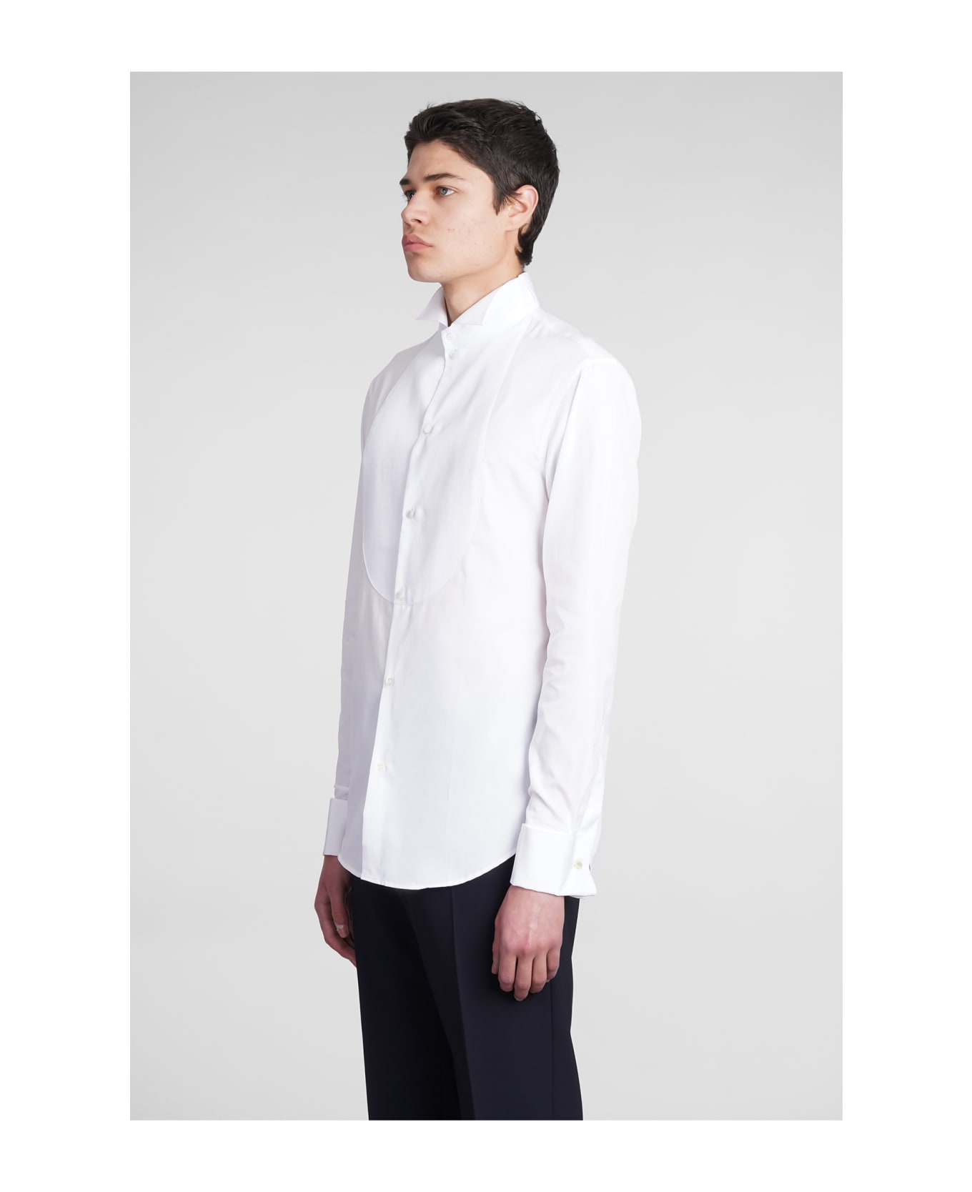 Emporio Armani Shirt In White Cotton - white シャツ