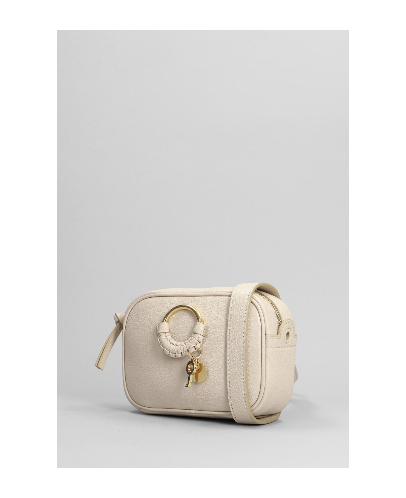 See by Chloé Camera Bag Shoulder Bag In Beige Leather - beige
