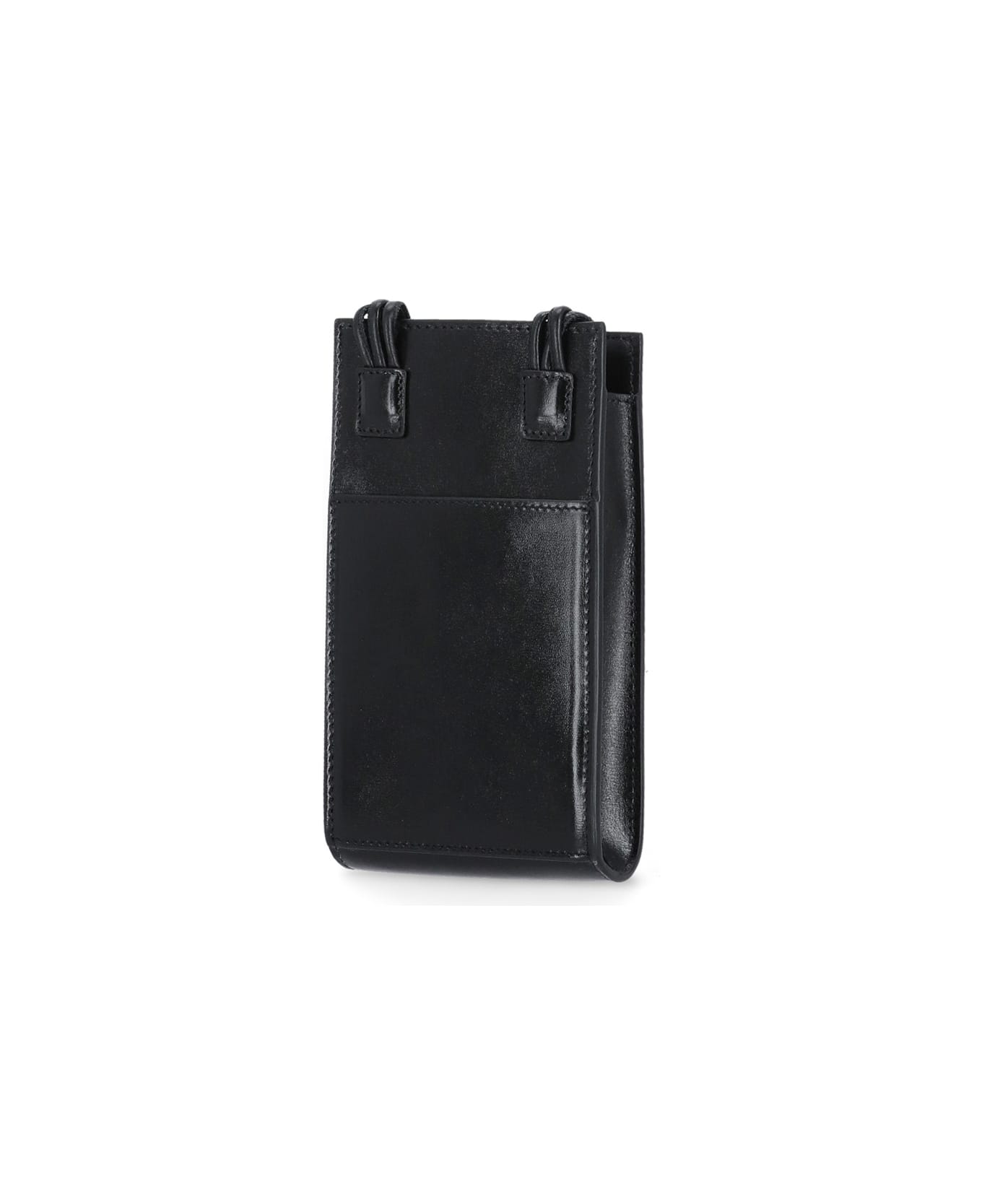 Jil Sander Leather Phone Case - Black