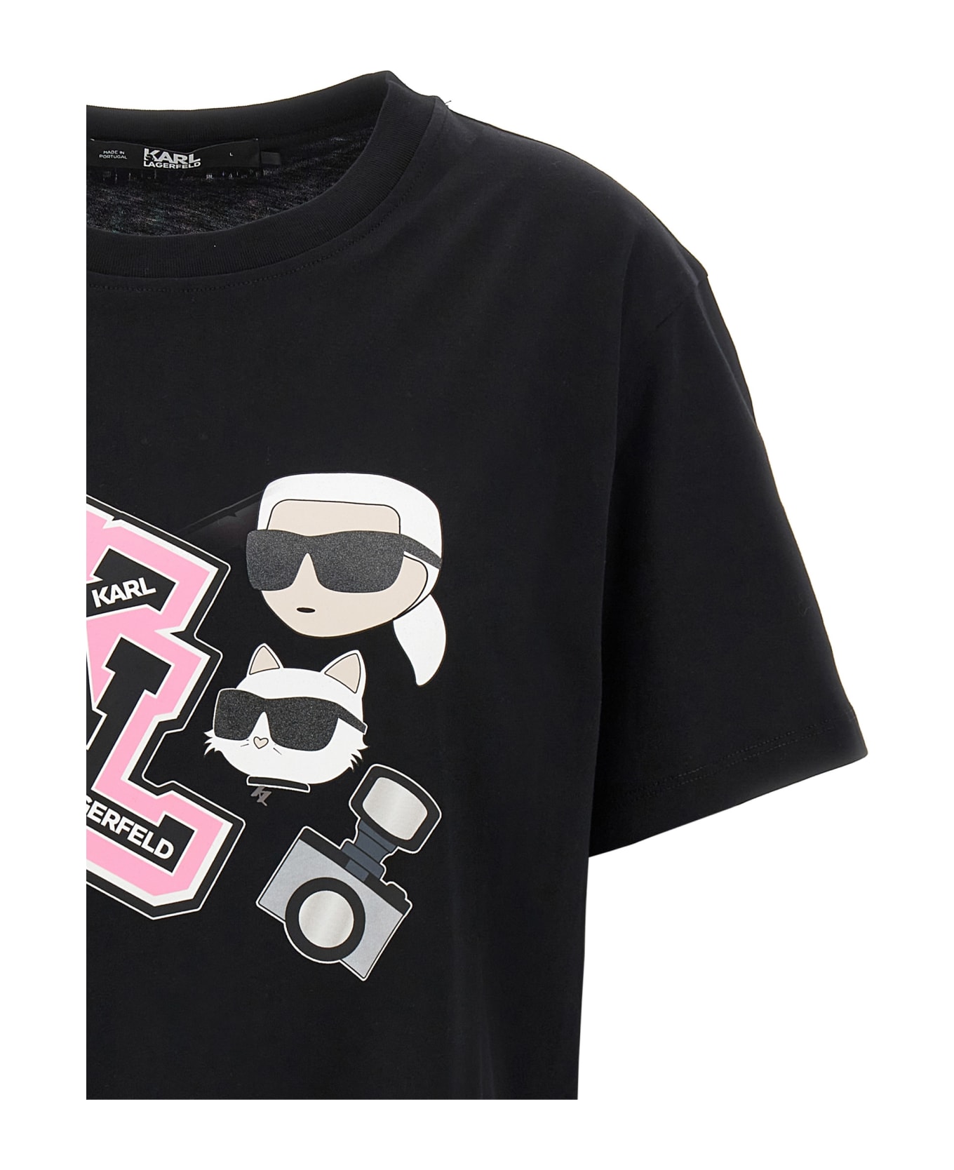 Karl Lagerfeld 'oversized Ikonik' T-shirt - Black  