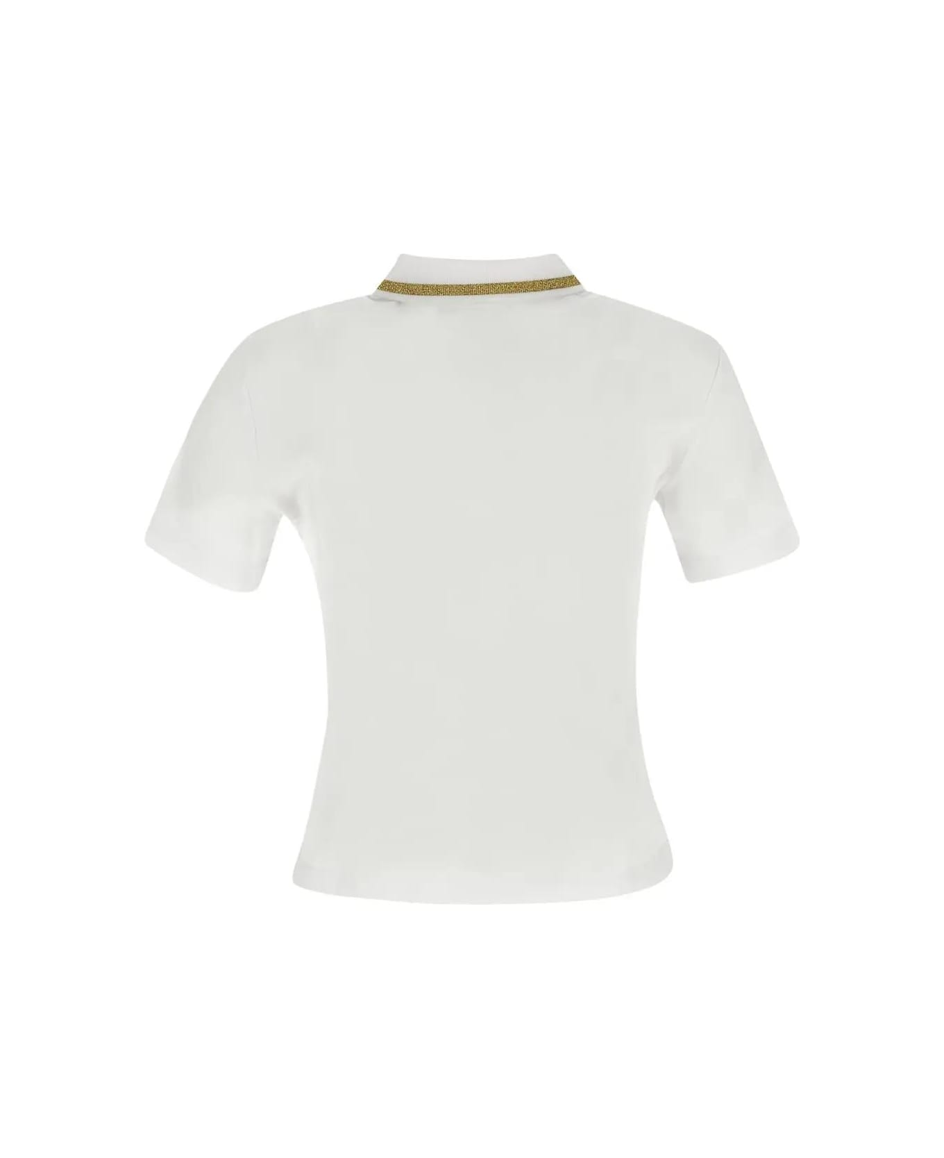 Versace Jeans Couture Logoed Polo - White