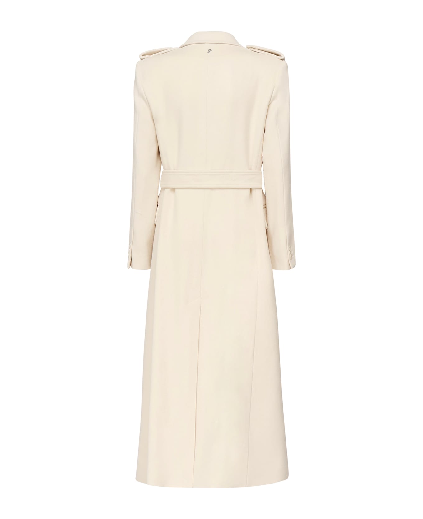 Dondup Long Wool And Cashmere Coat - AVENA LATTE