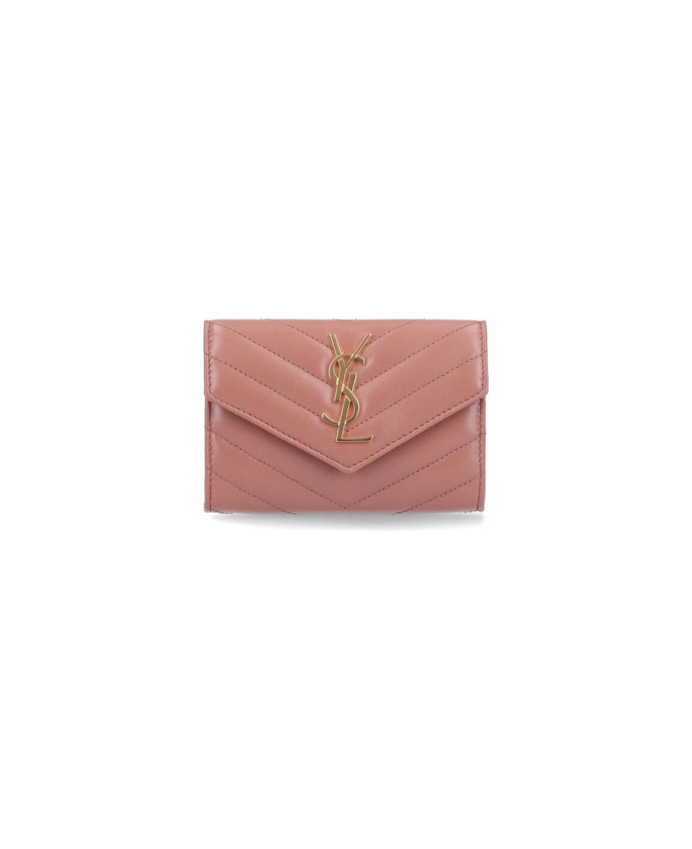 Saint Laurent 
cassandre
 Wallet - BEIGE