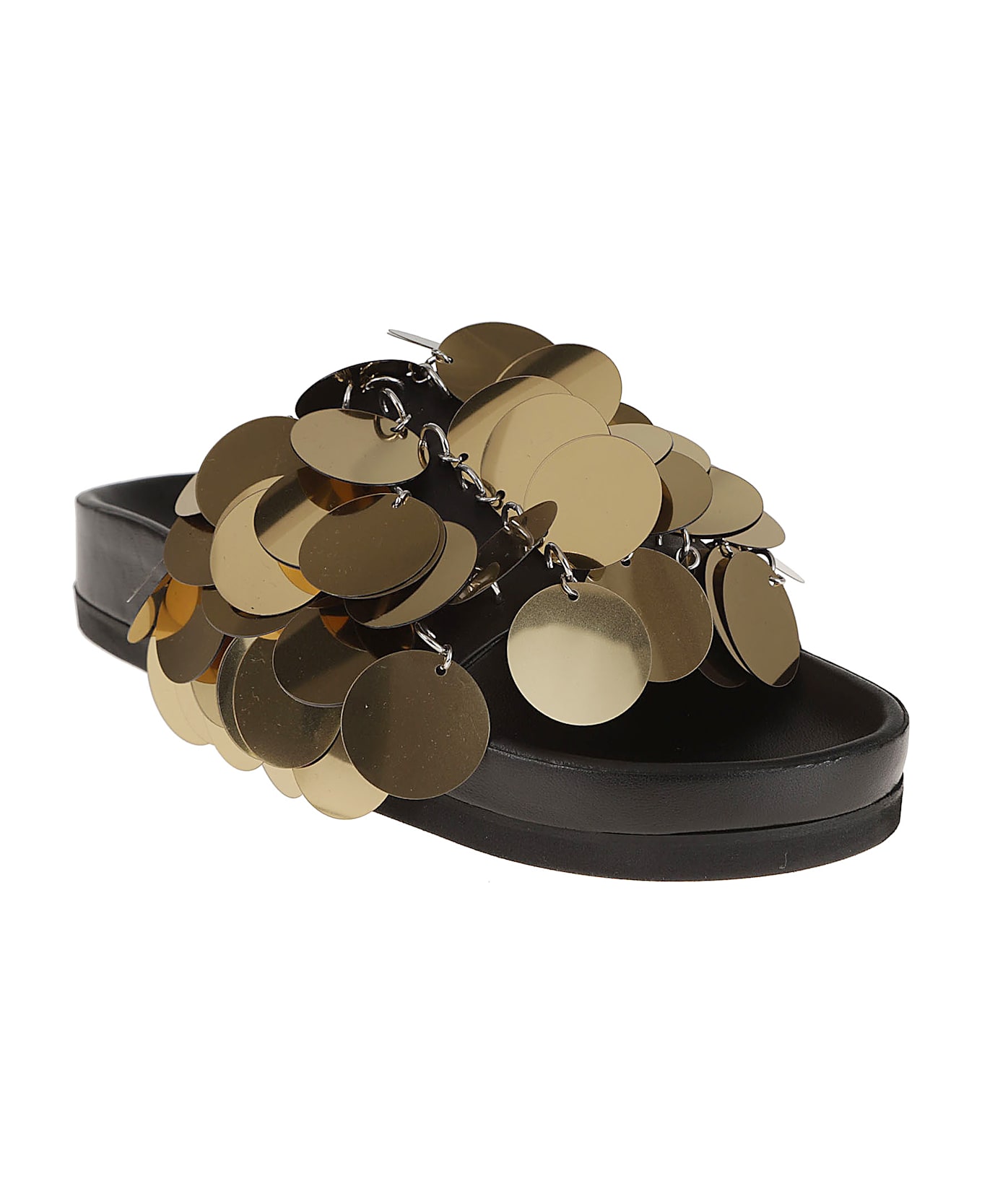 Paco Rabanne Sparkle Sandal - Light Gold