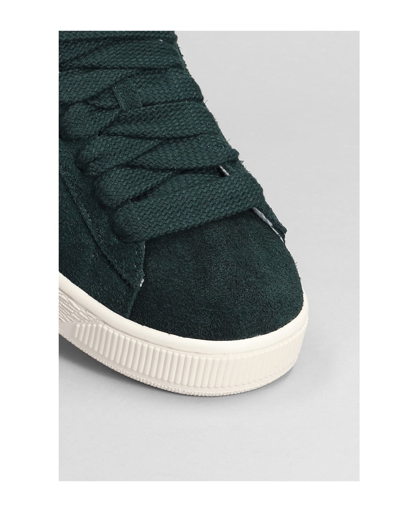 Puma Suede Xl Sneakers In Green Suede - green