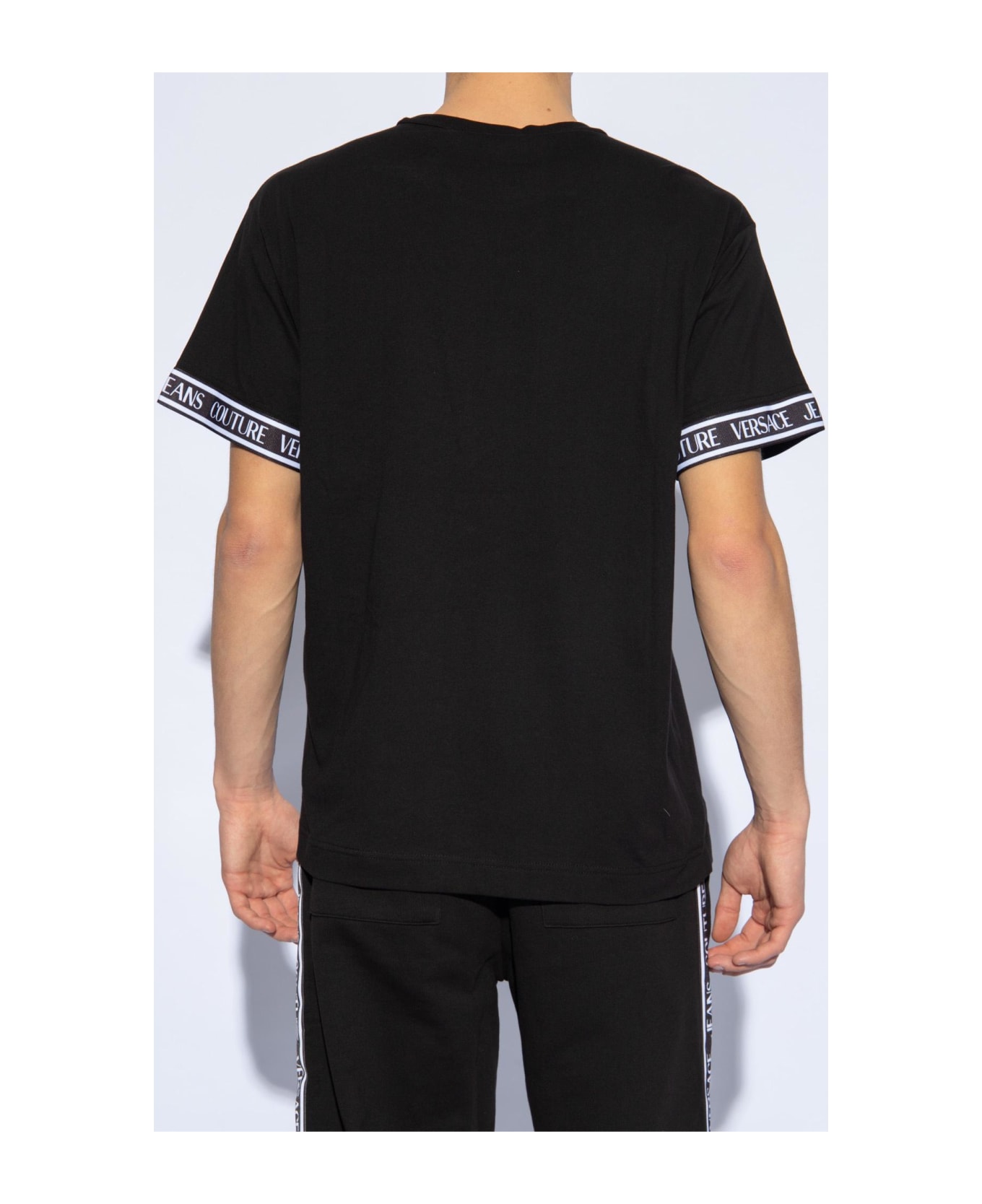 Versace Jeans Couture T-shirt With Logo - Black シャツ