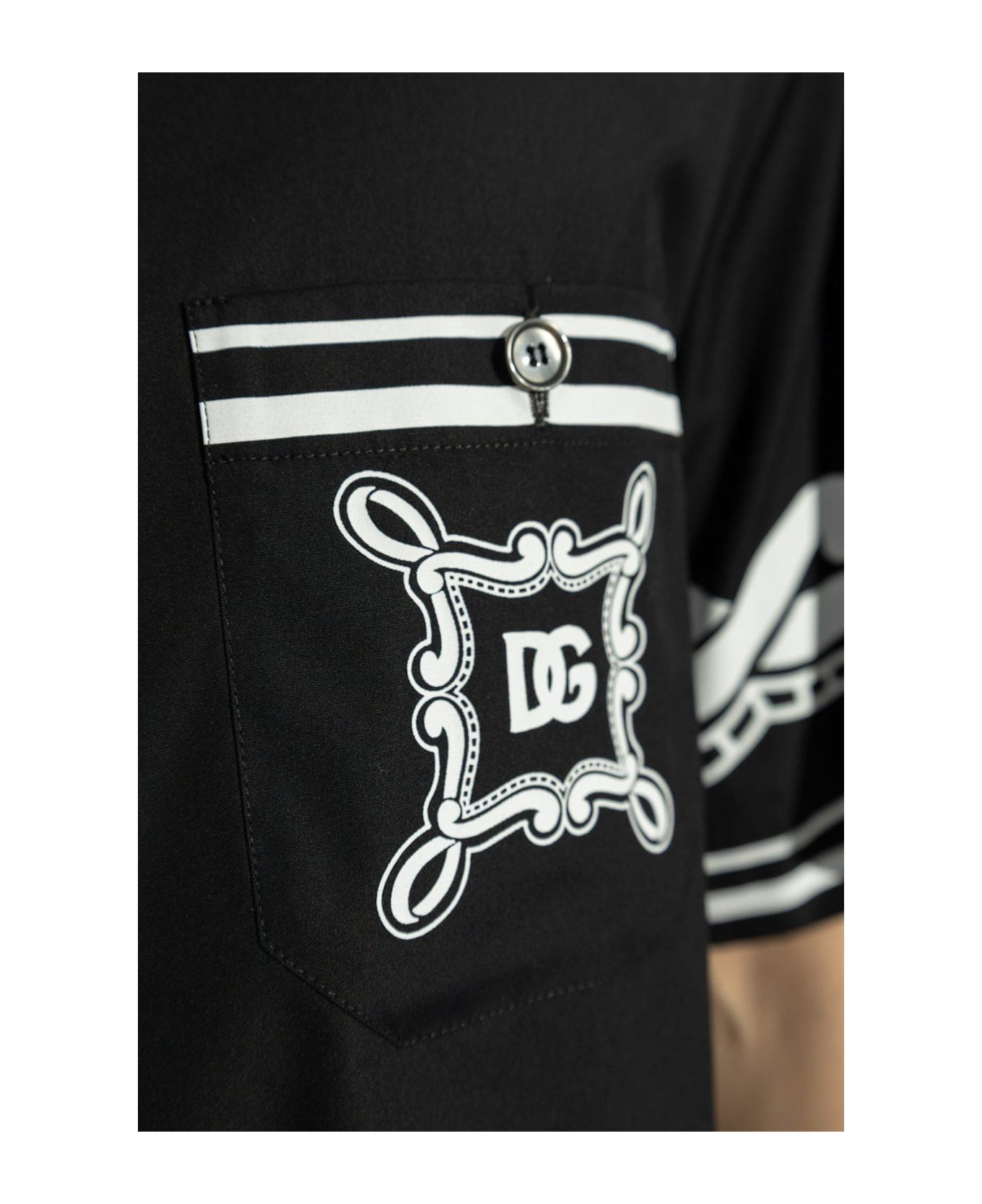Dolce 
Gabbana Logo Printed Short-sleeved Shirt - Cravatteria f.celest