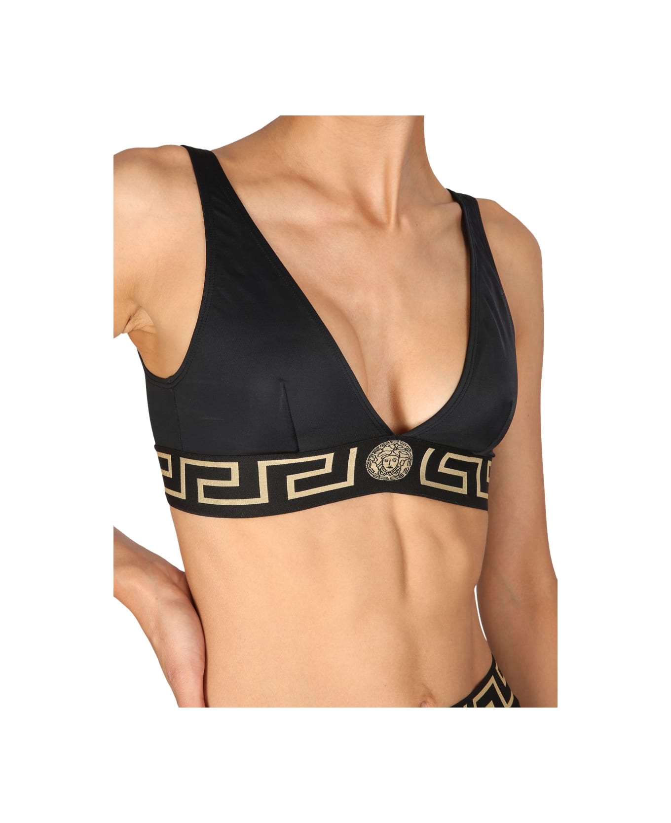 Versace Triangolo Bikini - BLACK