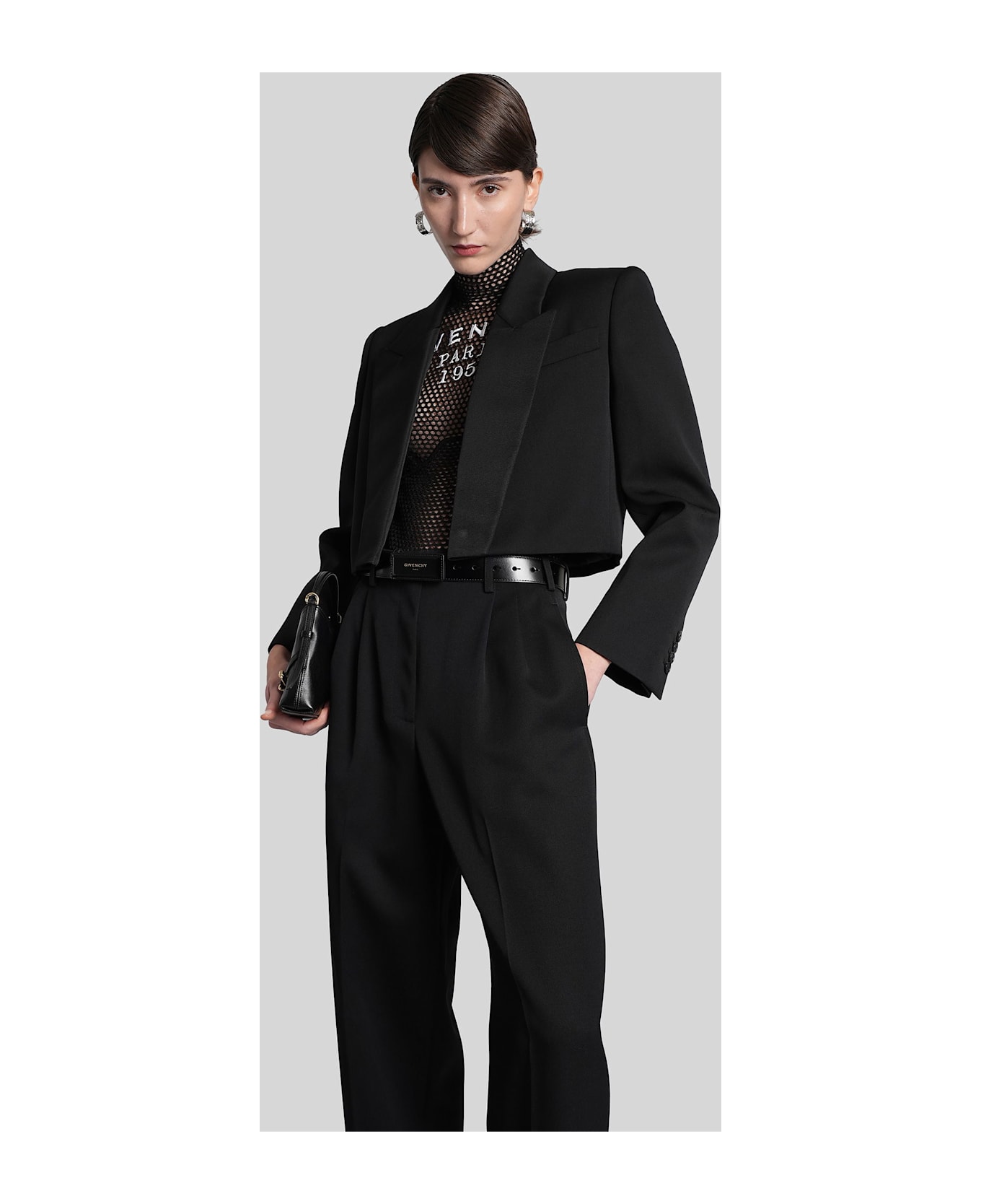 Givenchy Blazer In Black Wool - black