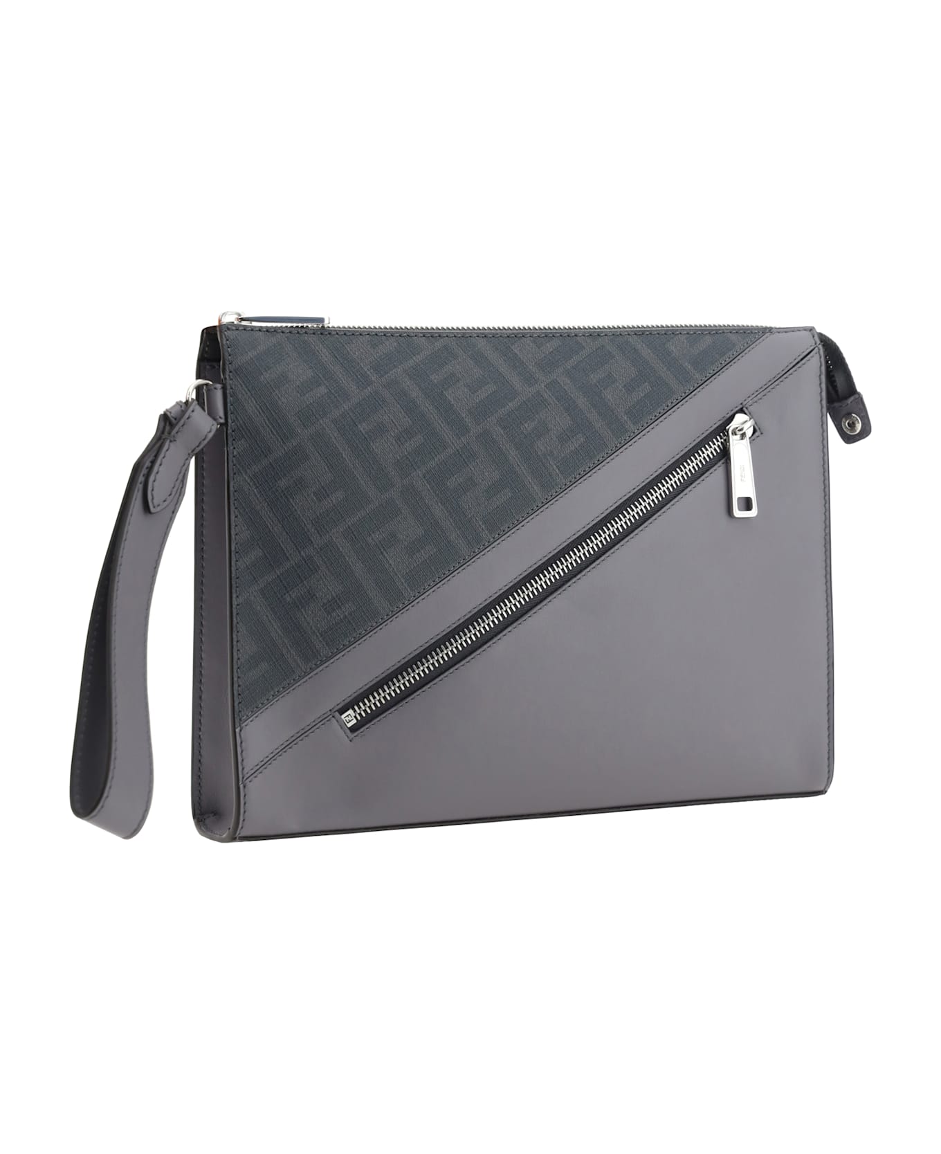 Fendi Clutch Bag - Acciaio+palladio