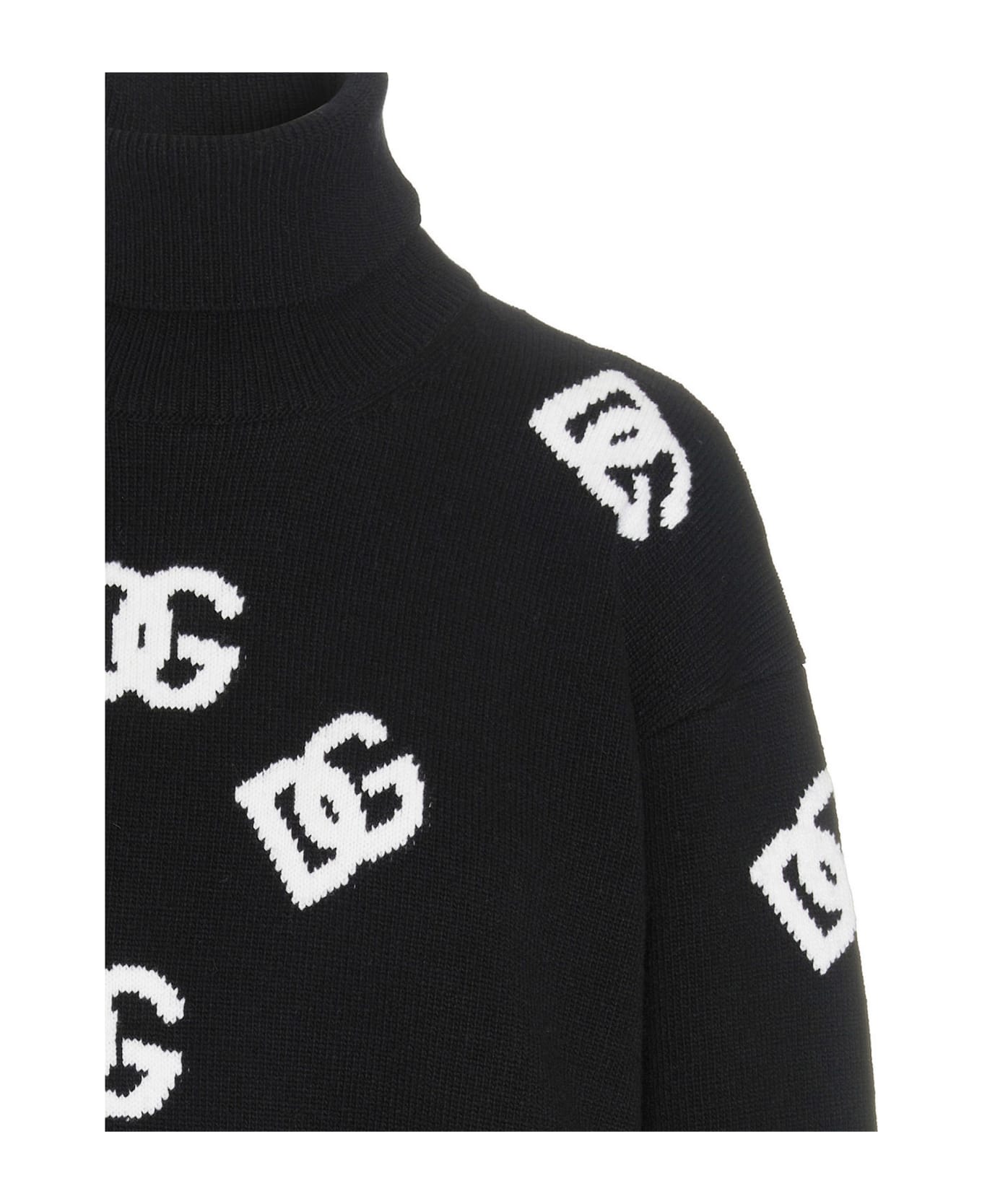 Dolce & Gabbana Wool Turtleneck Sweater - black ニットウェア