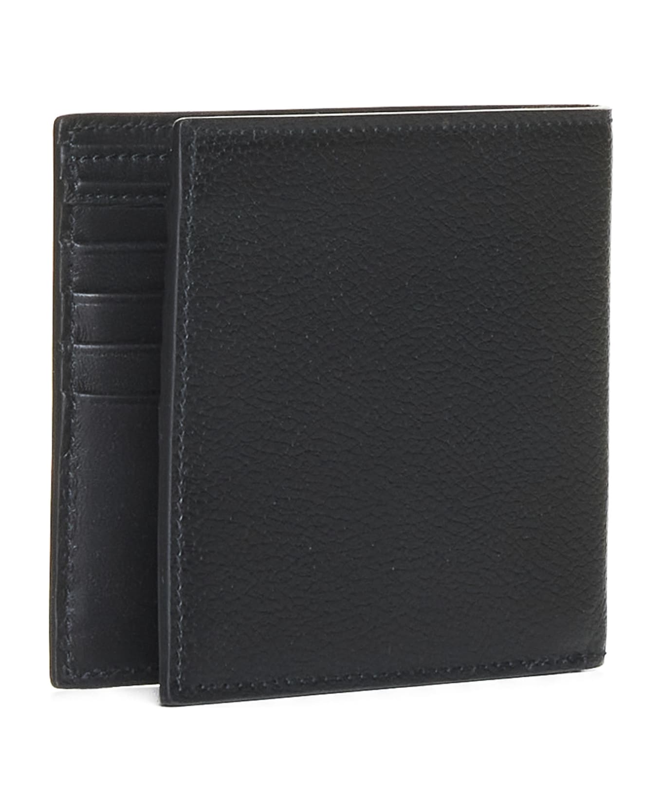 Alexander McQueen Calfskin Wallet - Black/khaki