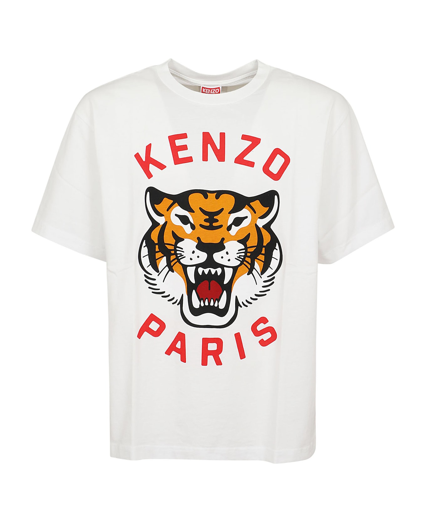 Kenzo Lucky Tiger Oversize T-shirt - Off White シャツ