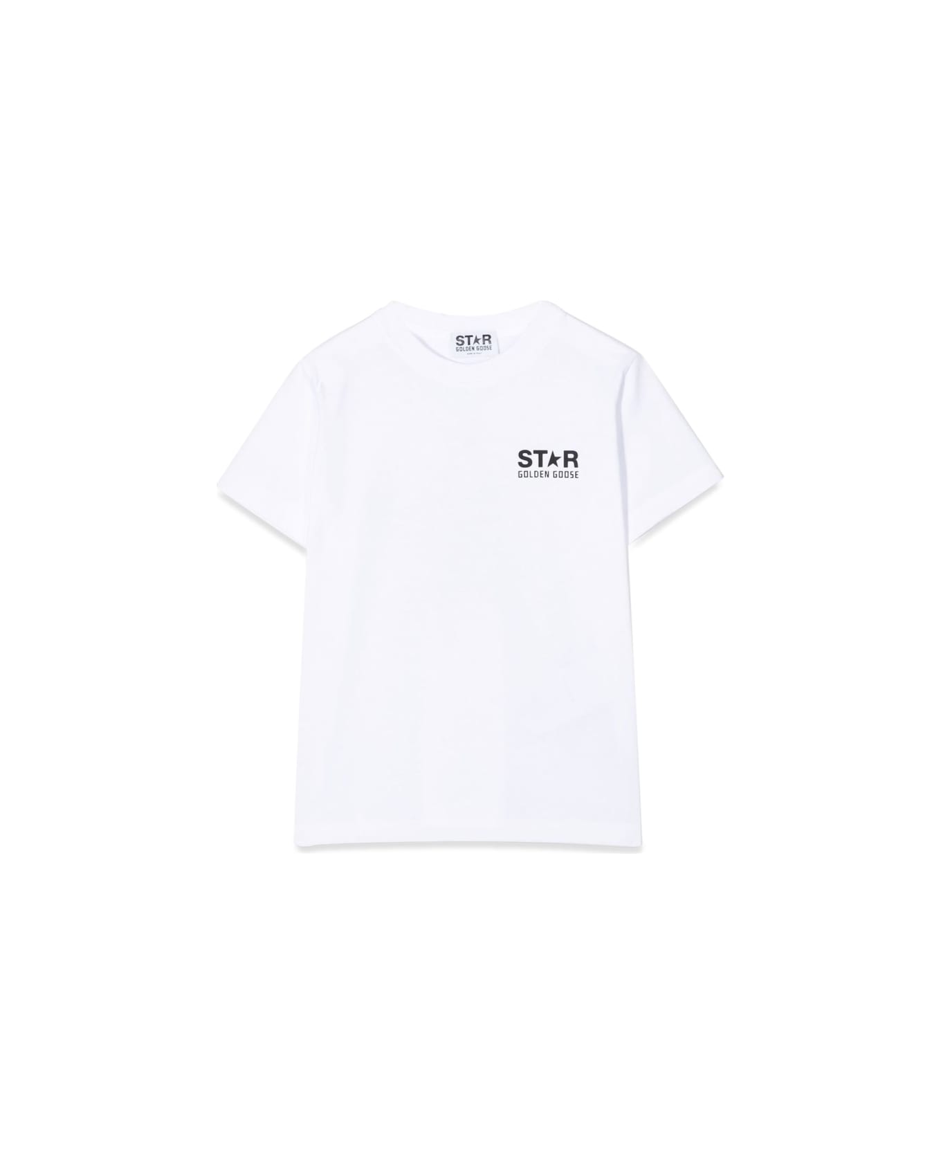 Golden Goose Star T-shirt With Logo - WHITE Tシャツ＆ポロシャツ
