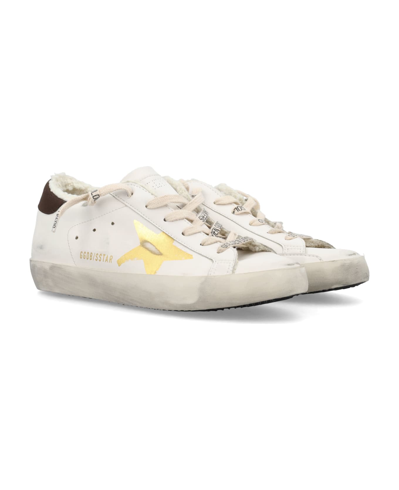Golden Goose Super Star Sneakers - White/Gold