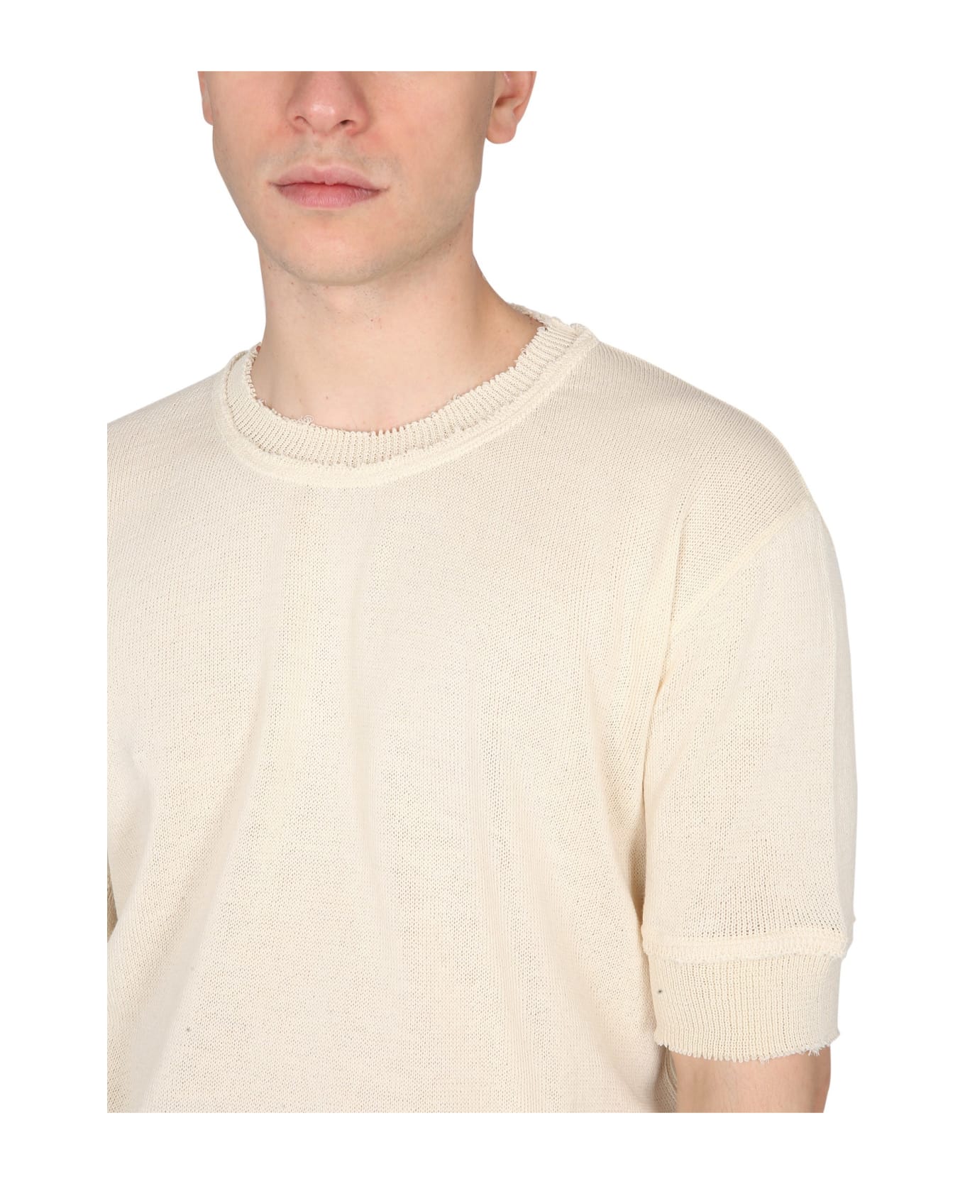 Maison Margiela Wool Blend Sweater - Beige