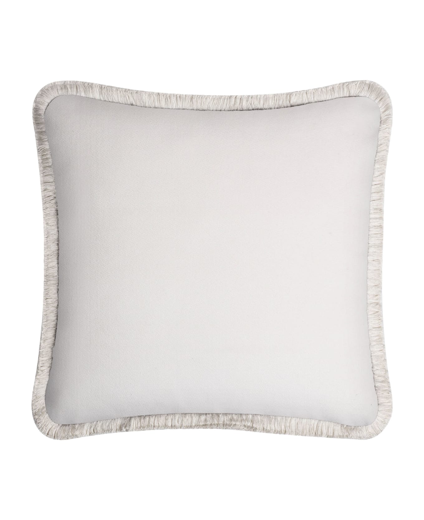 Lo Decor Happy Velvet Pillow - white/white クッション