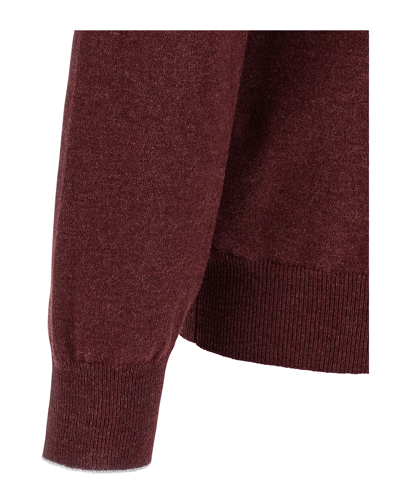 Brunello Cucinelli Cashmere Polo Shirt - Bordeaux