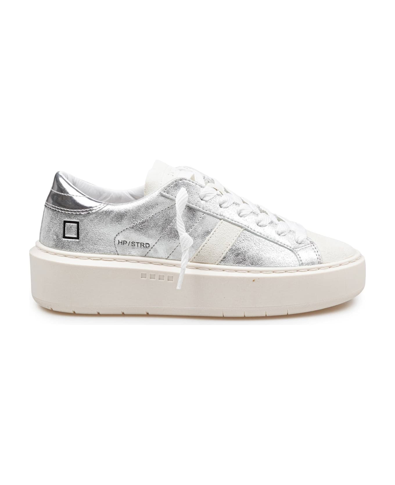 D.A.T.E. D.a.t.e Sneakers Hill Low In Leather Color Silver - Silver