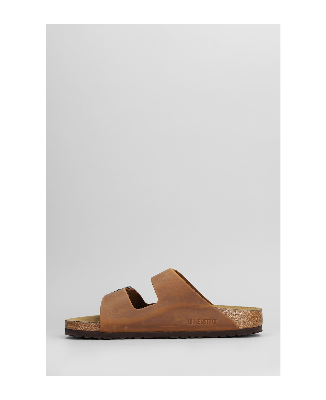 Birkenstock Arizona Flats In Leather Color Leather - Cognac