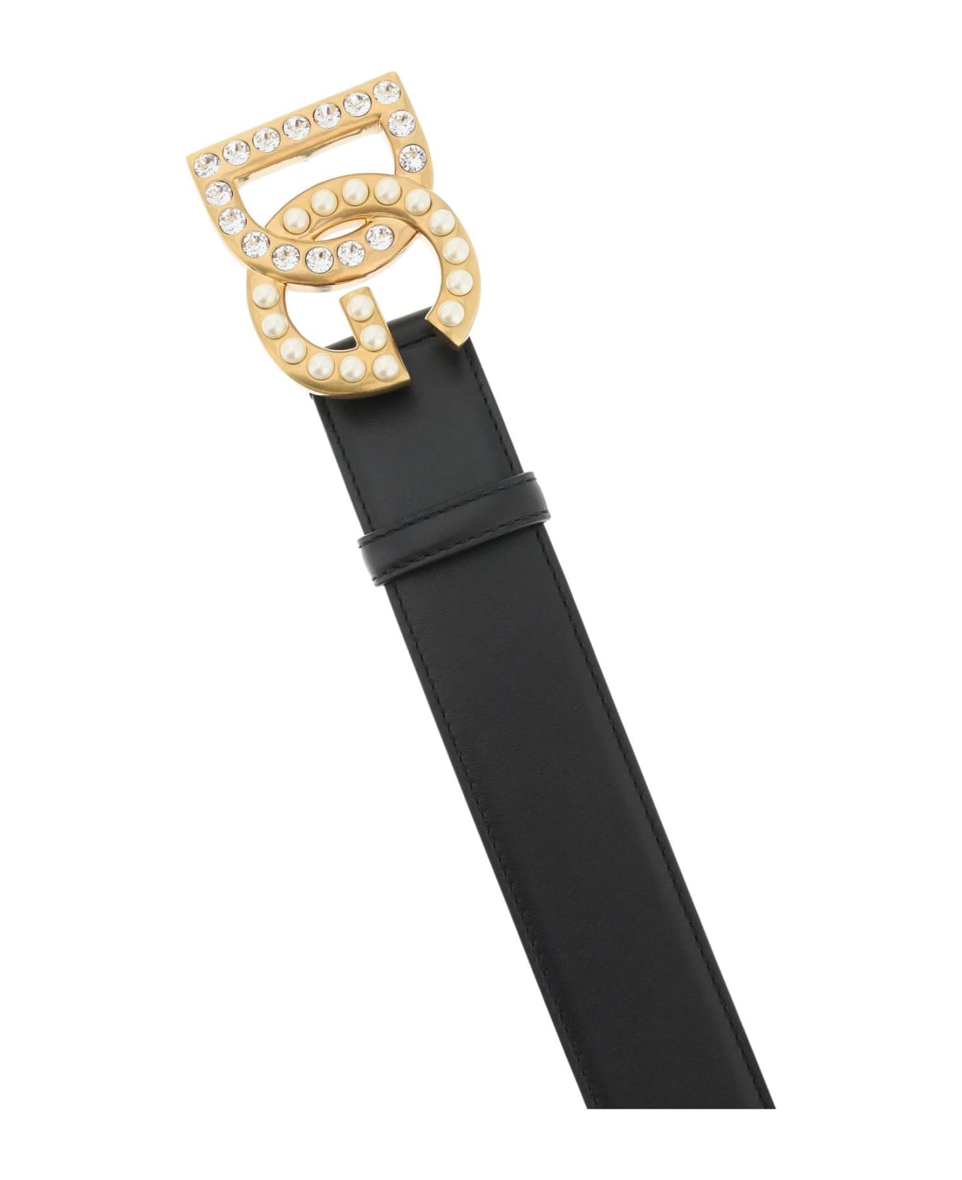 Dolce & Gabbana Dg Jewel Logo Belt - NERO MULTICOLOR (Black) ベルト