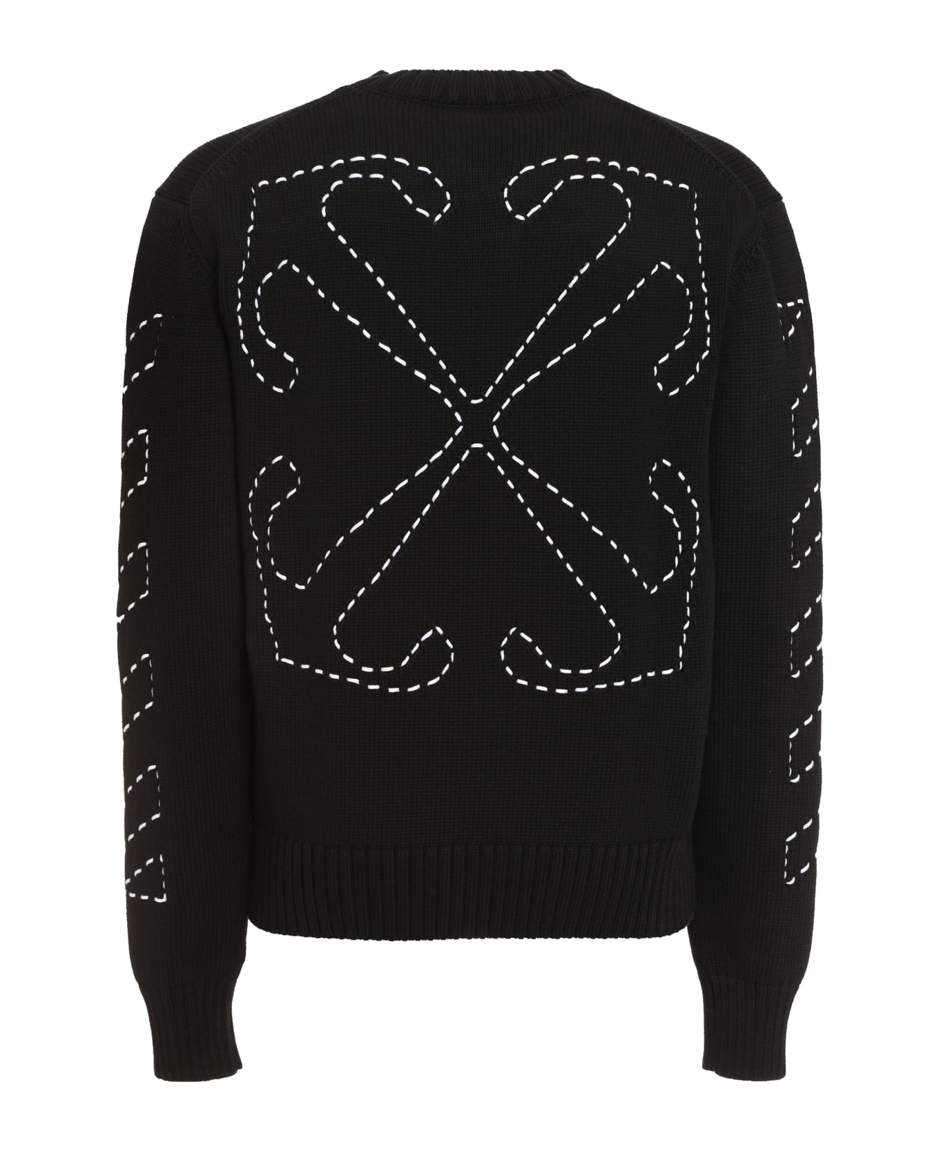 Off-White Stitch Arrows Diags Sweater - black