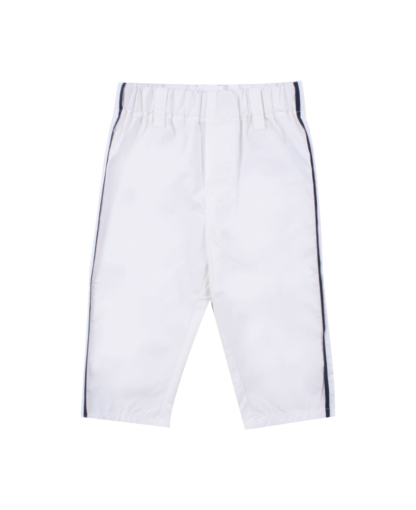 Emporio Armani Cotton Pants - White ボトムス
