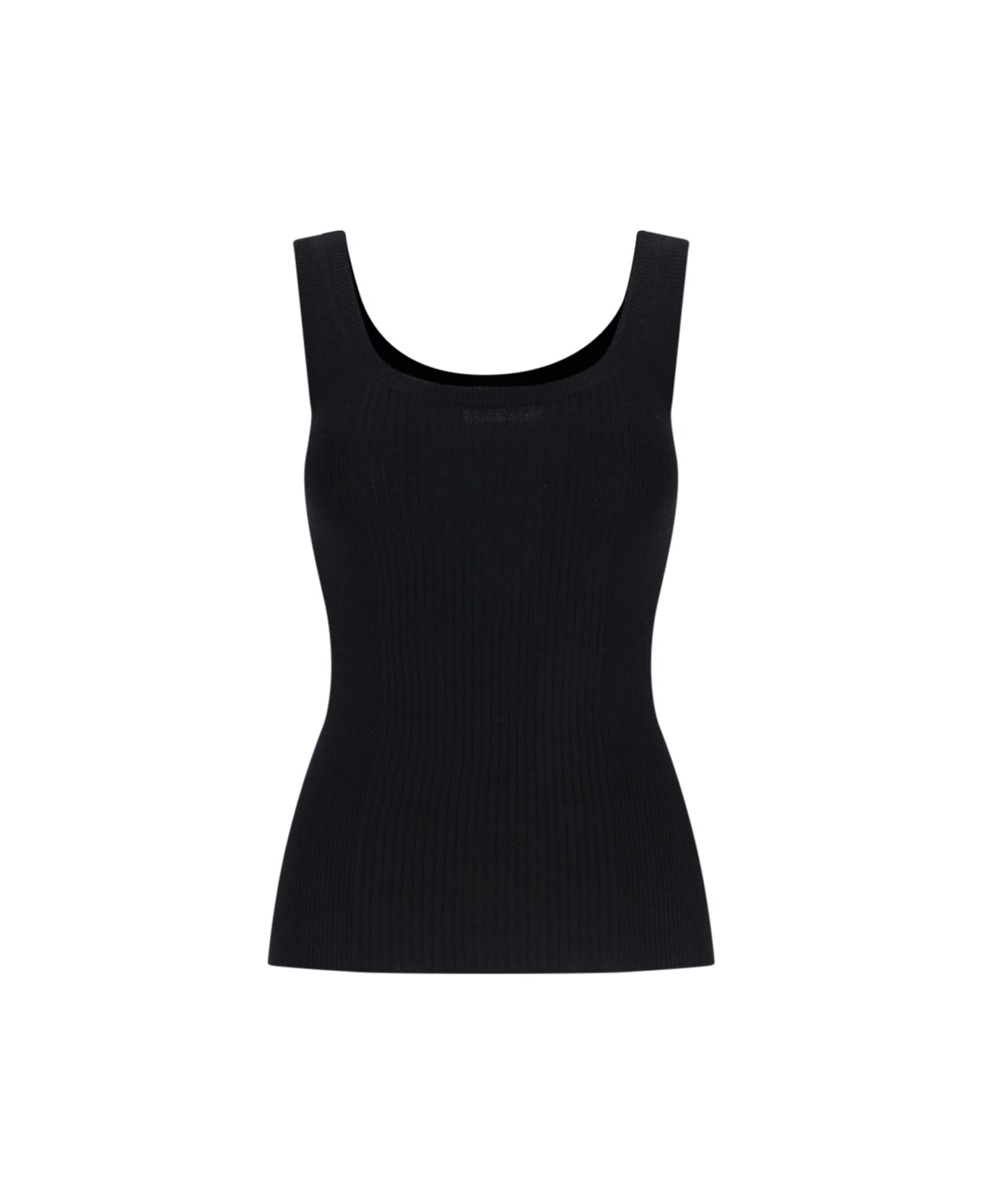 6397 Knitted Tank Top - Black  