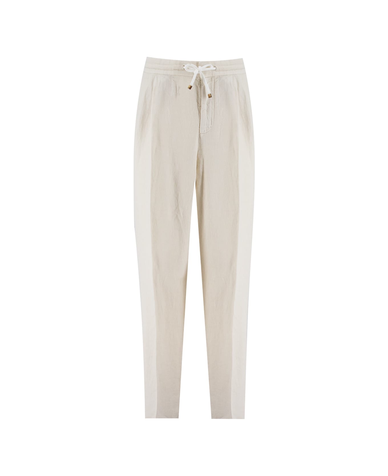 Brunello Cucinelli Linen Trousers - OFF WHITE