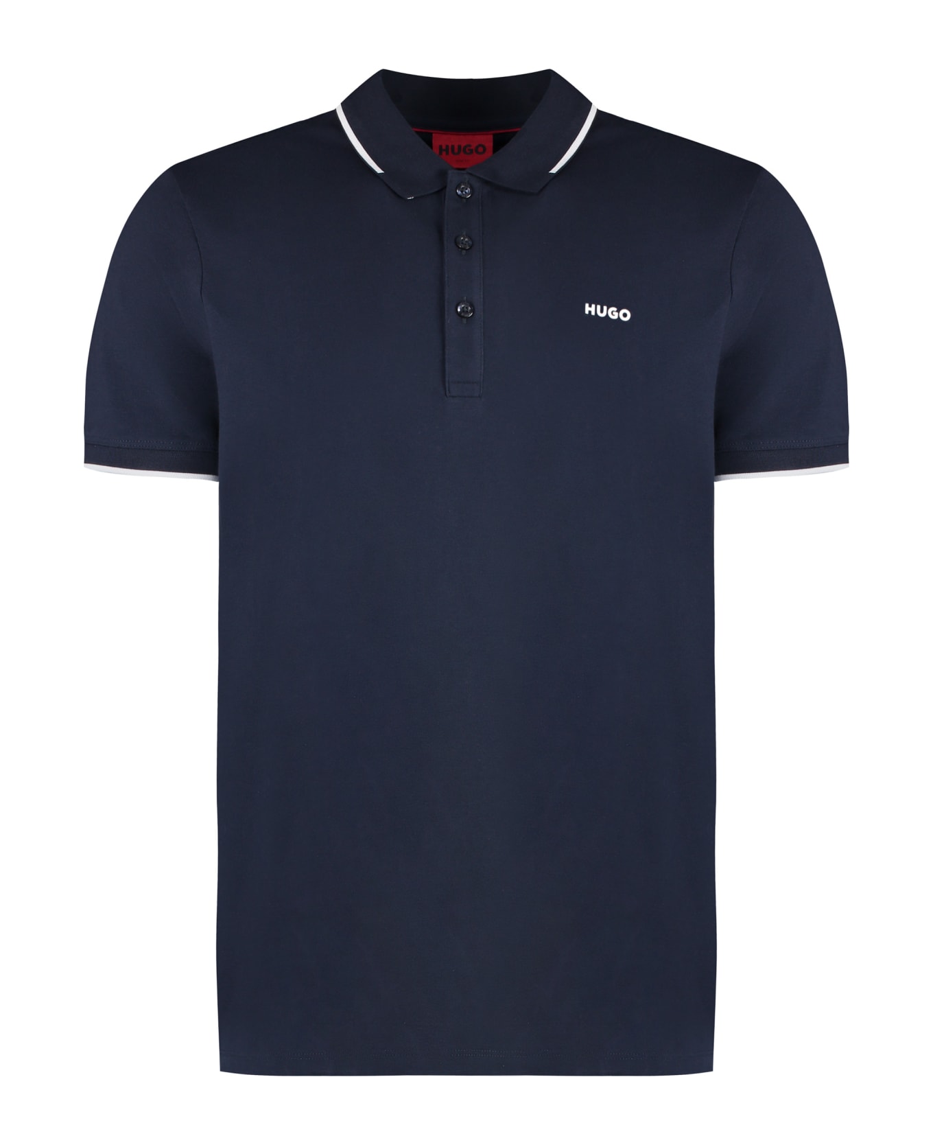 Hugo Boss Cotton-piqué Polo Shirt - blue